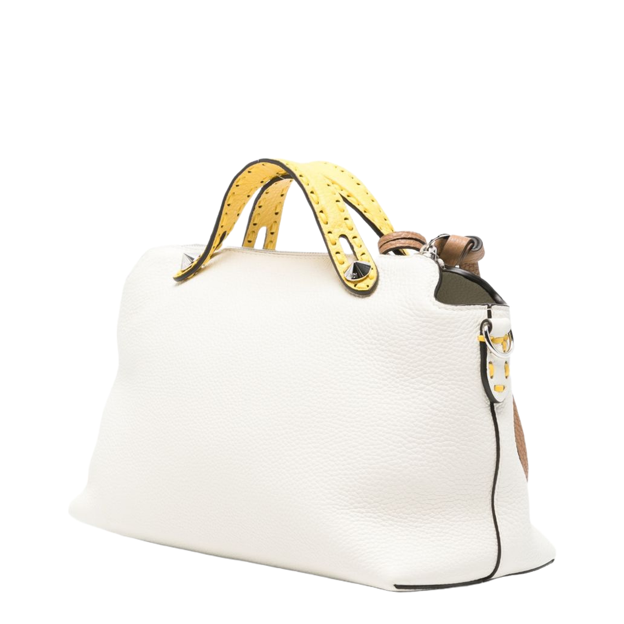 By The Way Medium Calfskin Top-Handle Bag - Ice White (Avorio) - Image 2