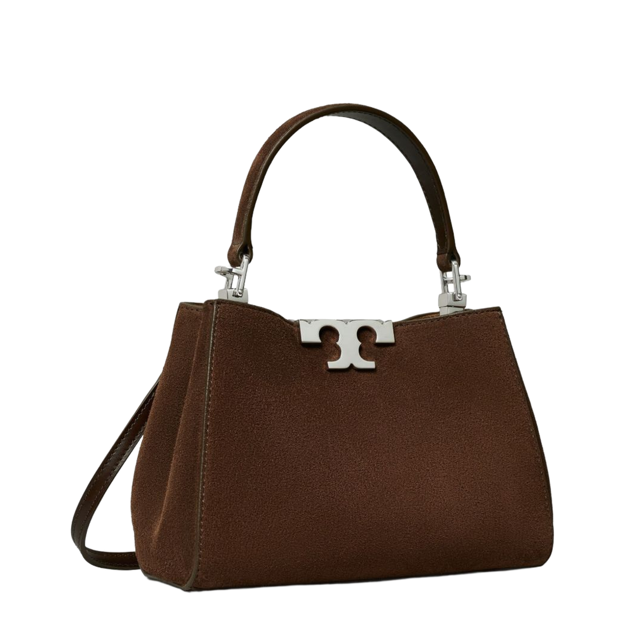 Eleanor Mini Suede Satchel - Caramel - Image 2