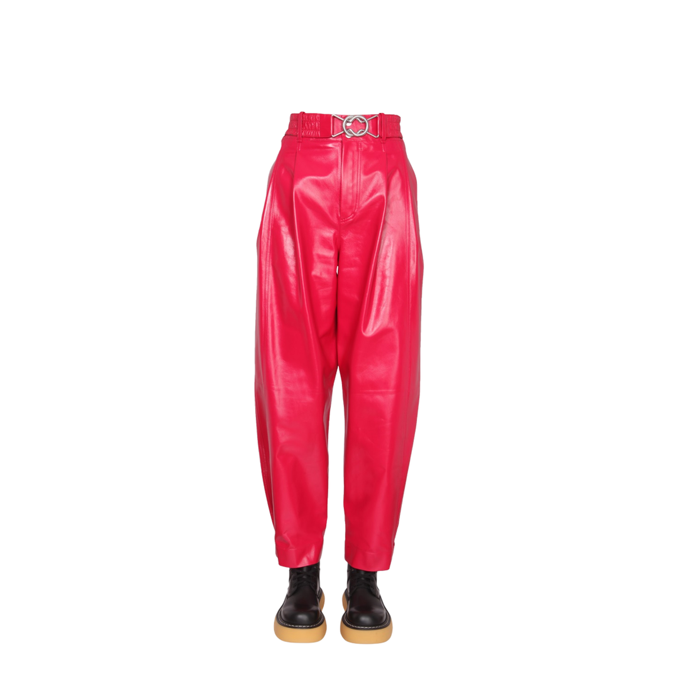 Cropped Leather Pants - Image 1