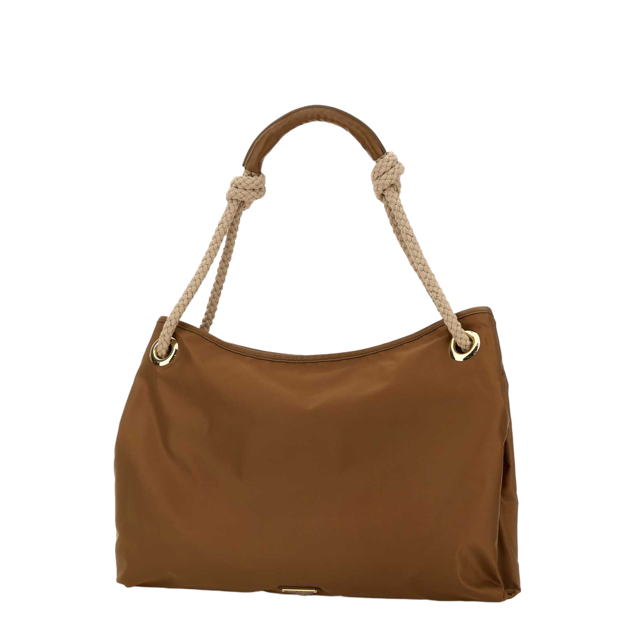 Caramel Fabric Shopping Bag - Image 2