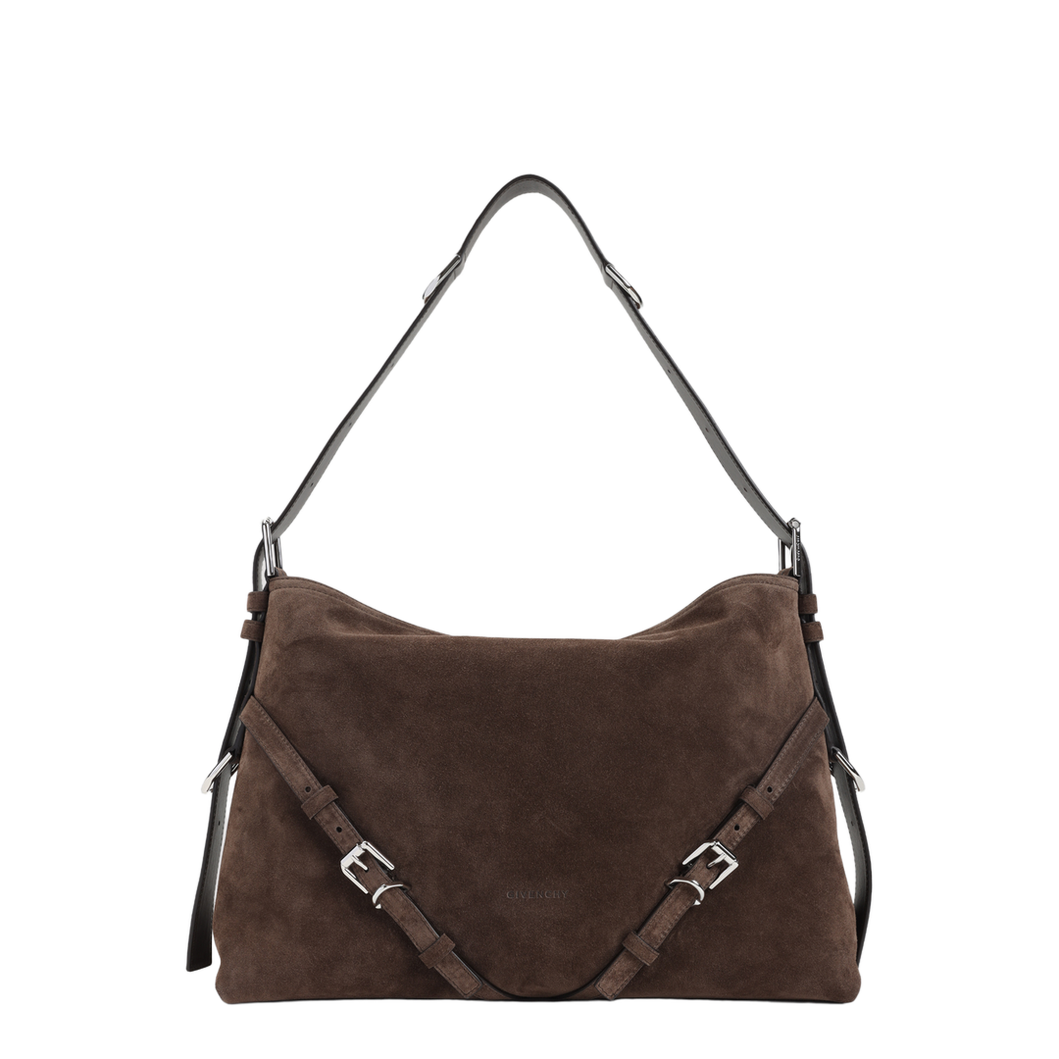 Medium Voyou Shoulder Bag Ebony Brown - Image 3