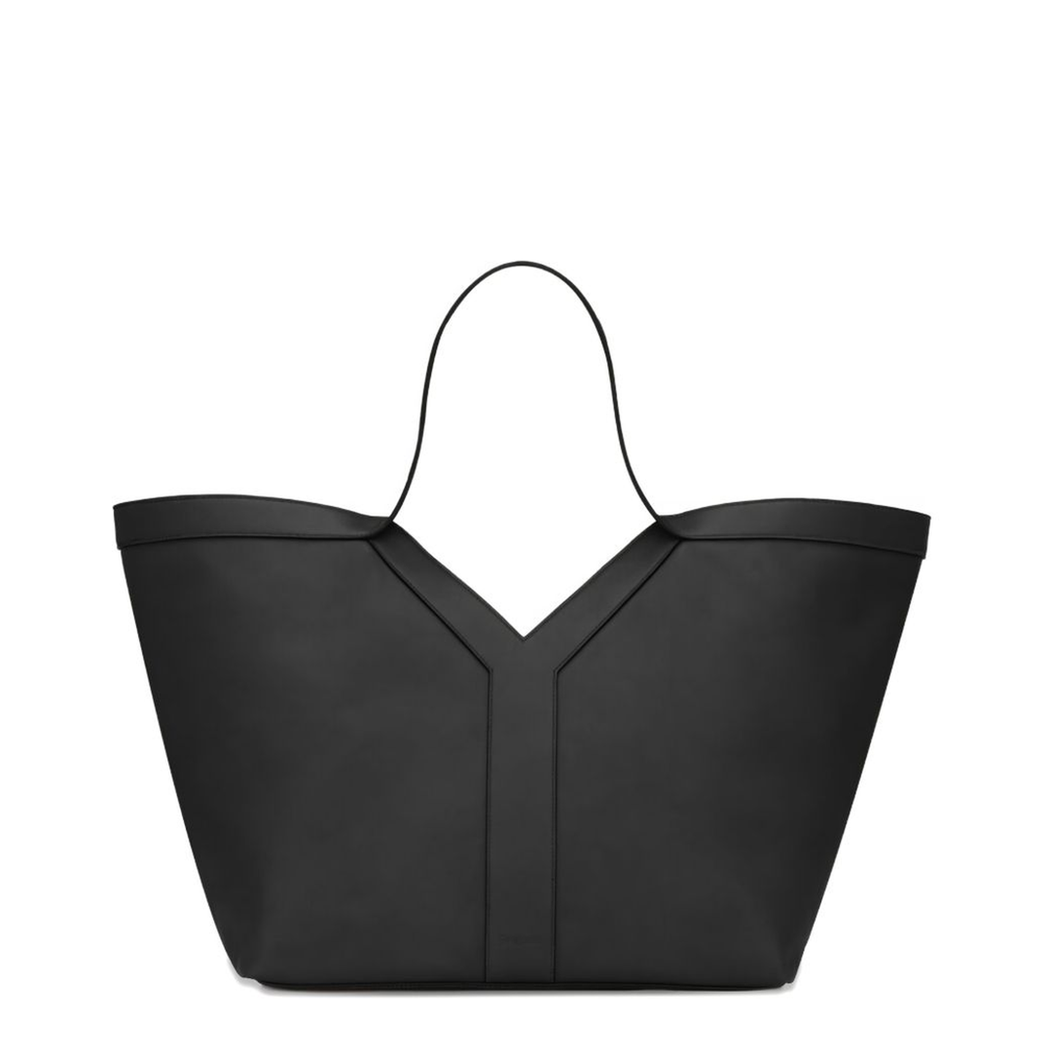 Y Tote Calfskin Tote - Black - Image 7