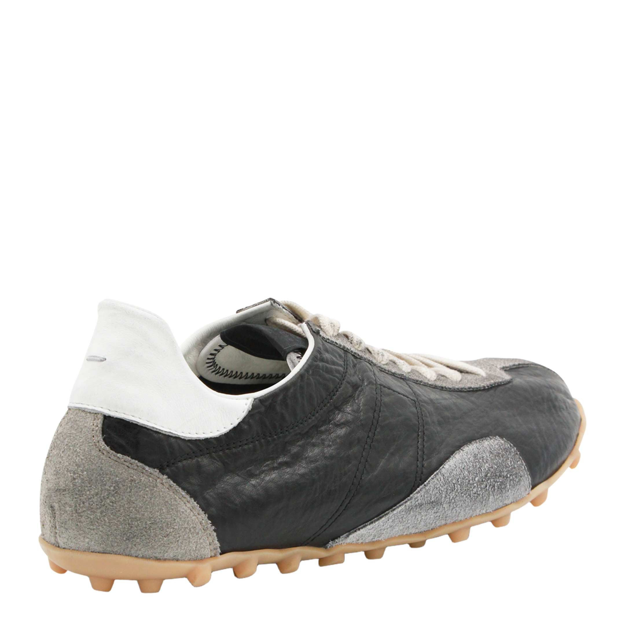 Sprinters Sneakers In Black Leather And Vintage Suede - Image 5