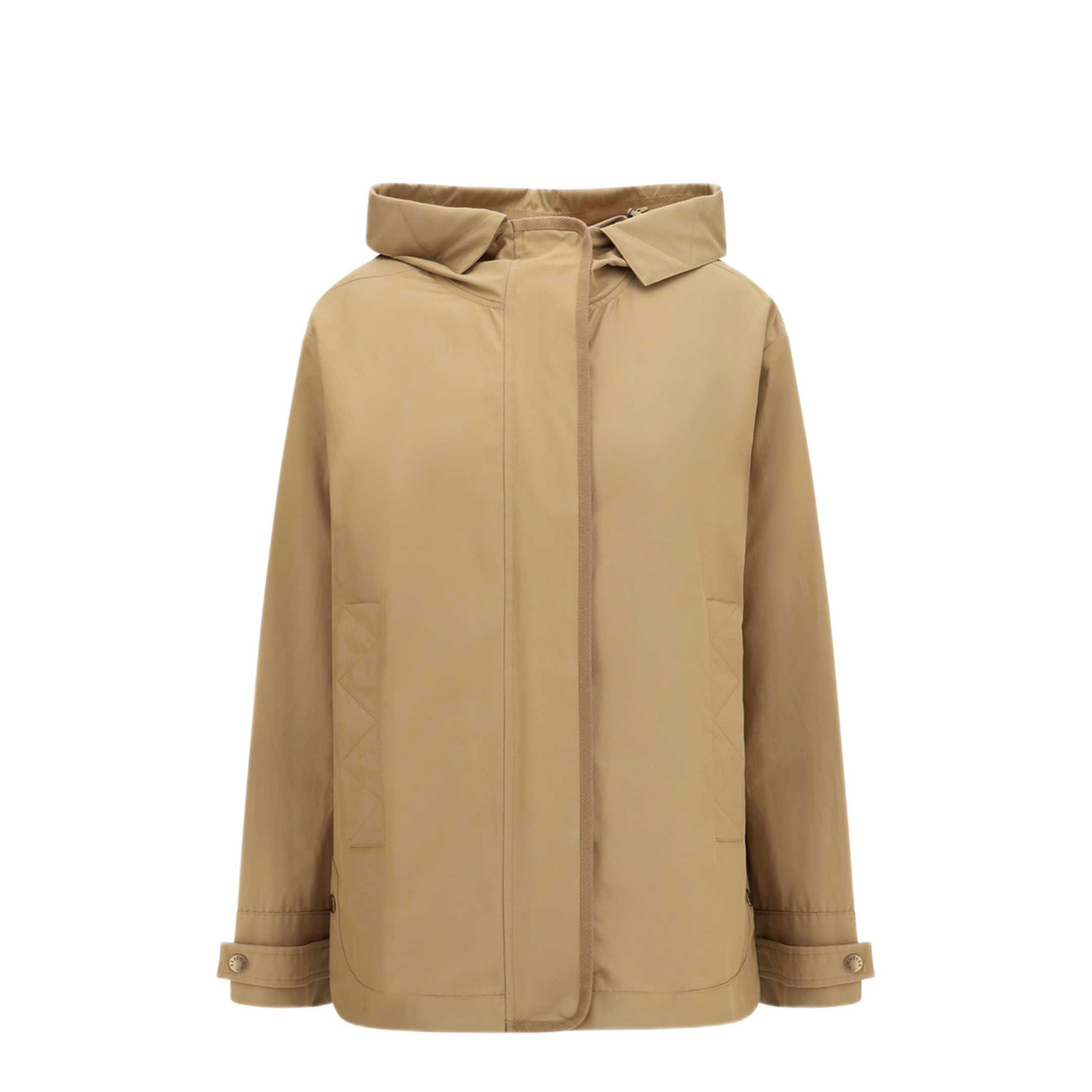 Hooded Jacket with Logo Patch - Image 1