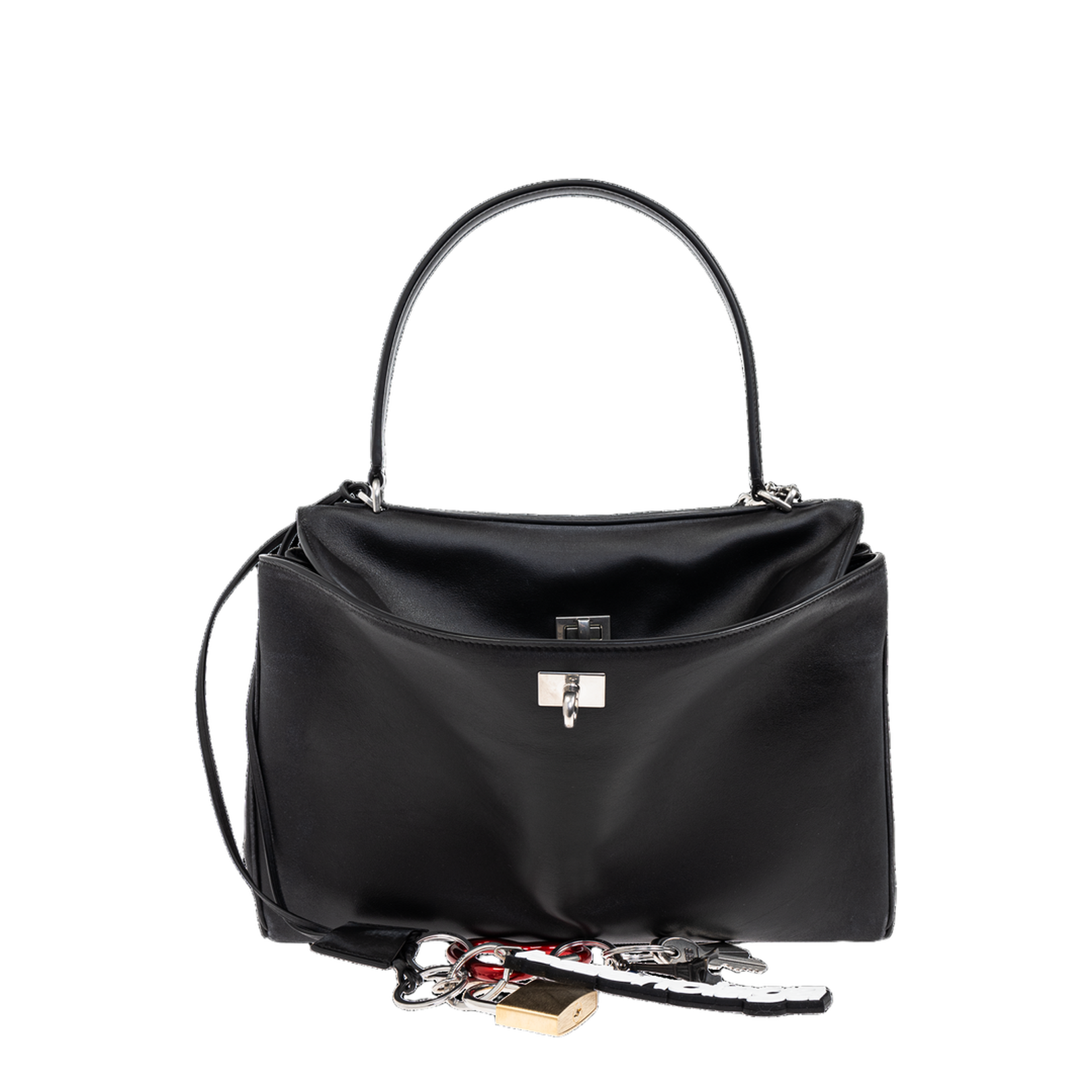 Rodeo Handbag Medium With One Charm in Black - Image 1