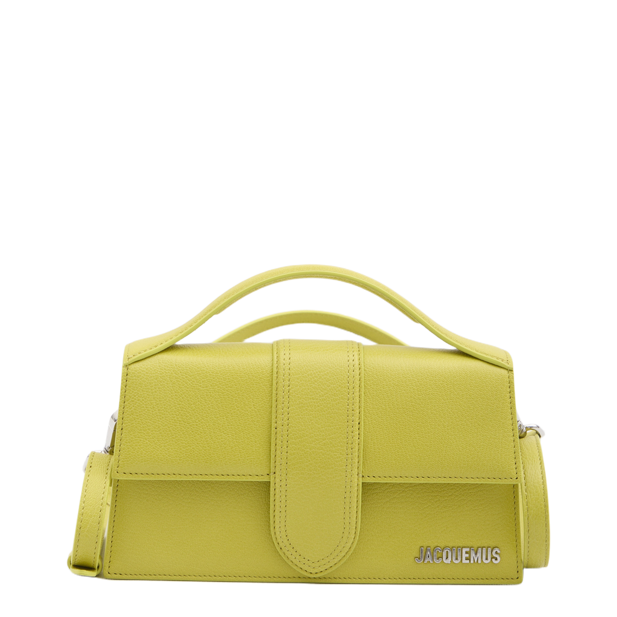 Le Grand Bambino Medium Goat Leather Crossbody - Acid Green - Image 1