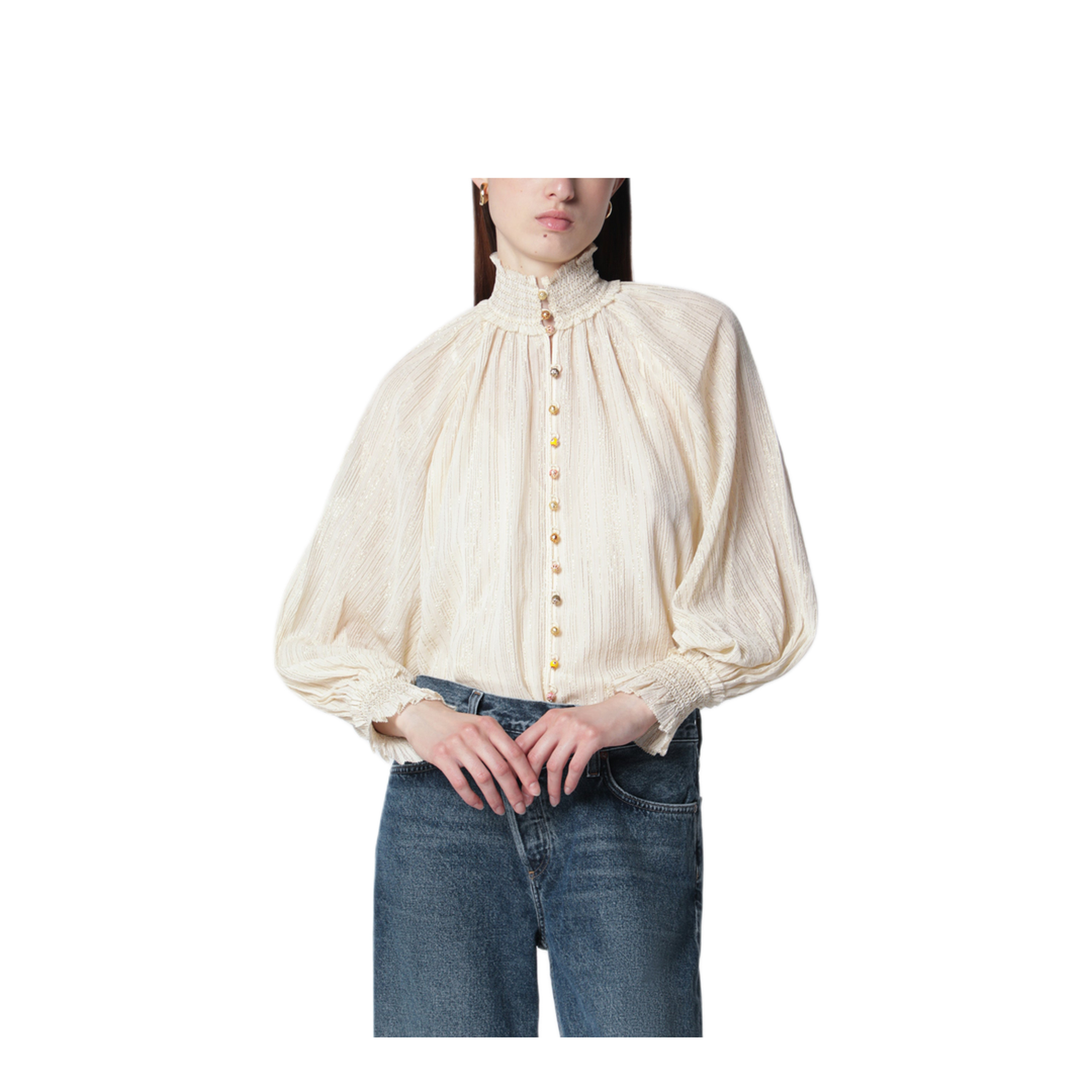 Aster Blouse in Cream - Image 1