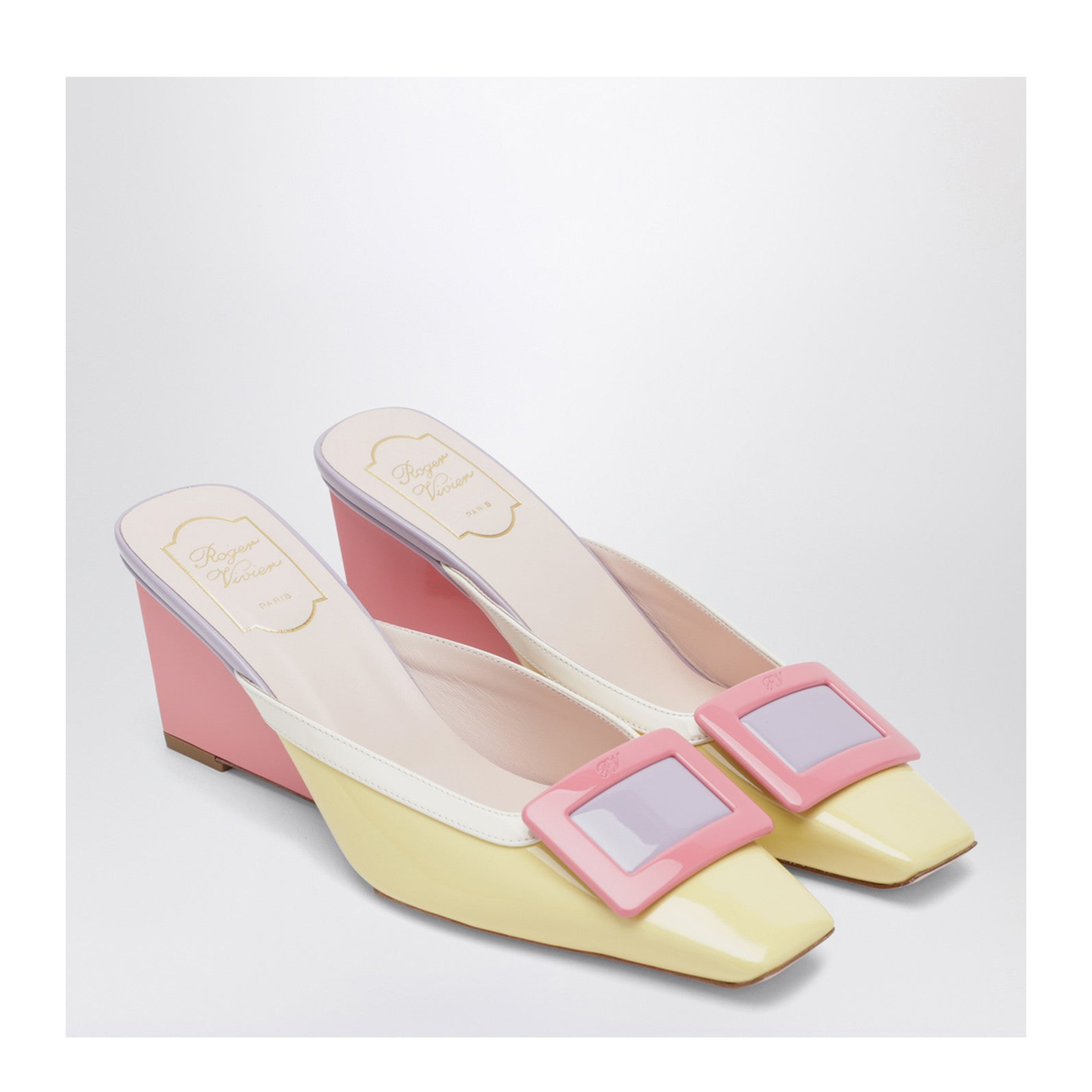 Belle Vivier Wedge mules in patent leather - Image 2