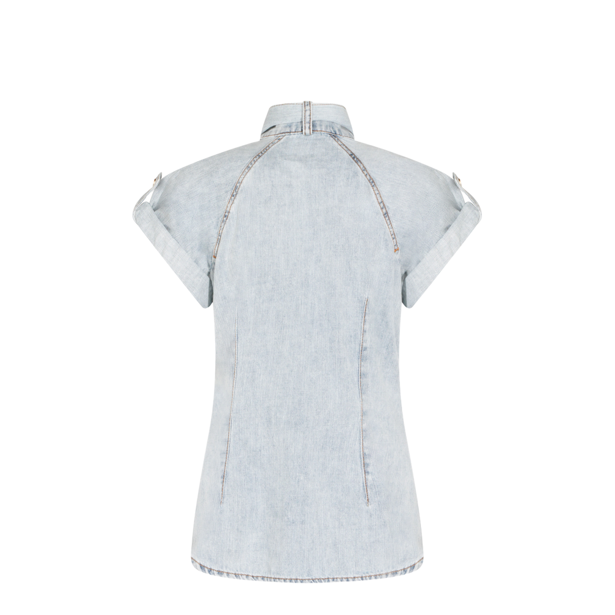 Bow-tie denim top - Image 3