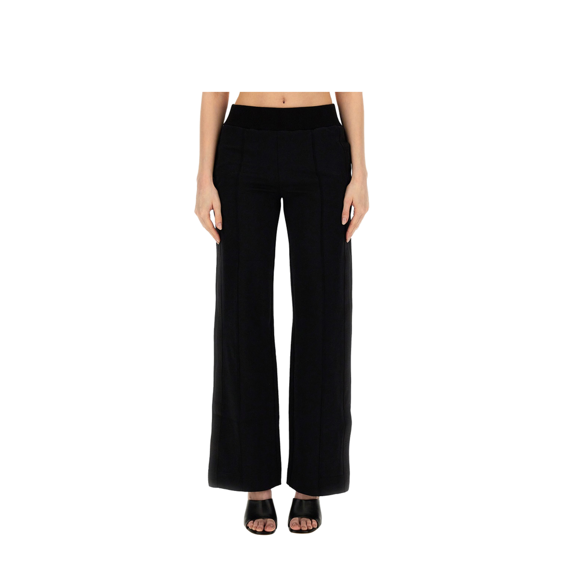 Black Polyamide Blend Sporty Pants - Image 1