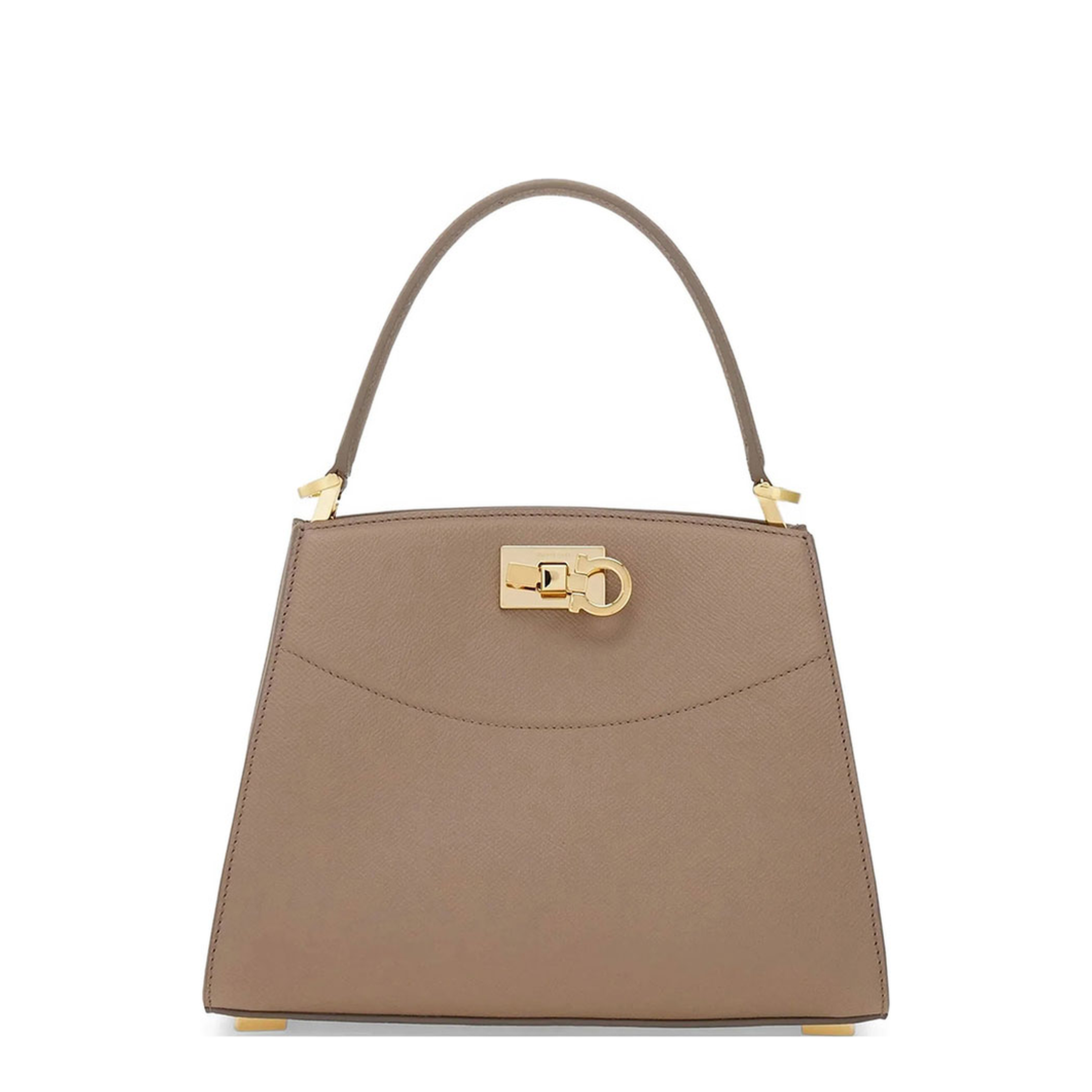 Studio Extra Small Calfskin Box Bag - Taupe Grey - Image 1