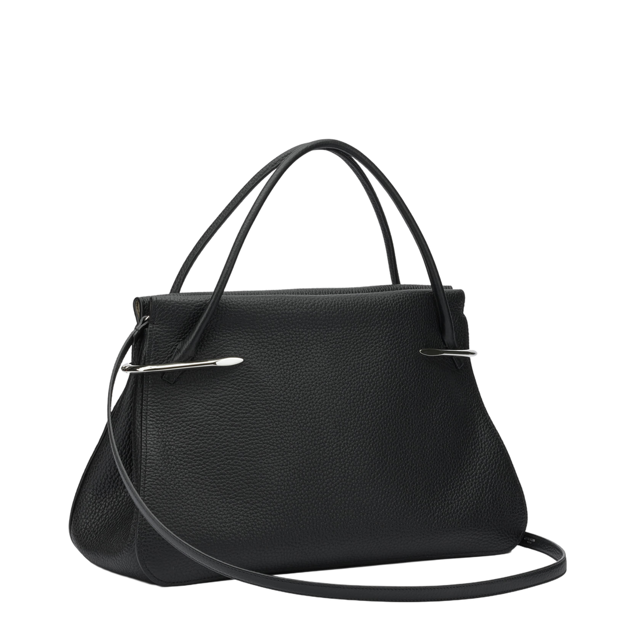 Pinch Large Calfskin Shoulder Bag - Black - Image 2