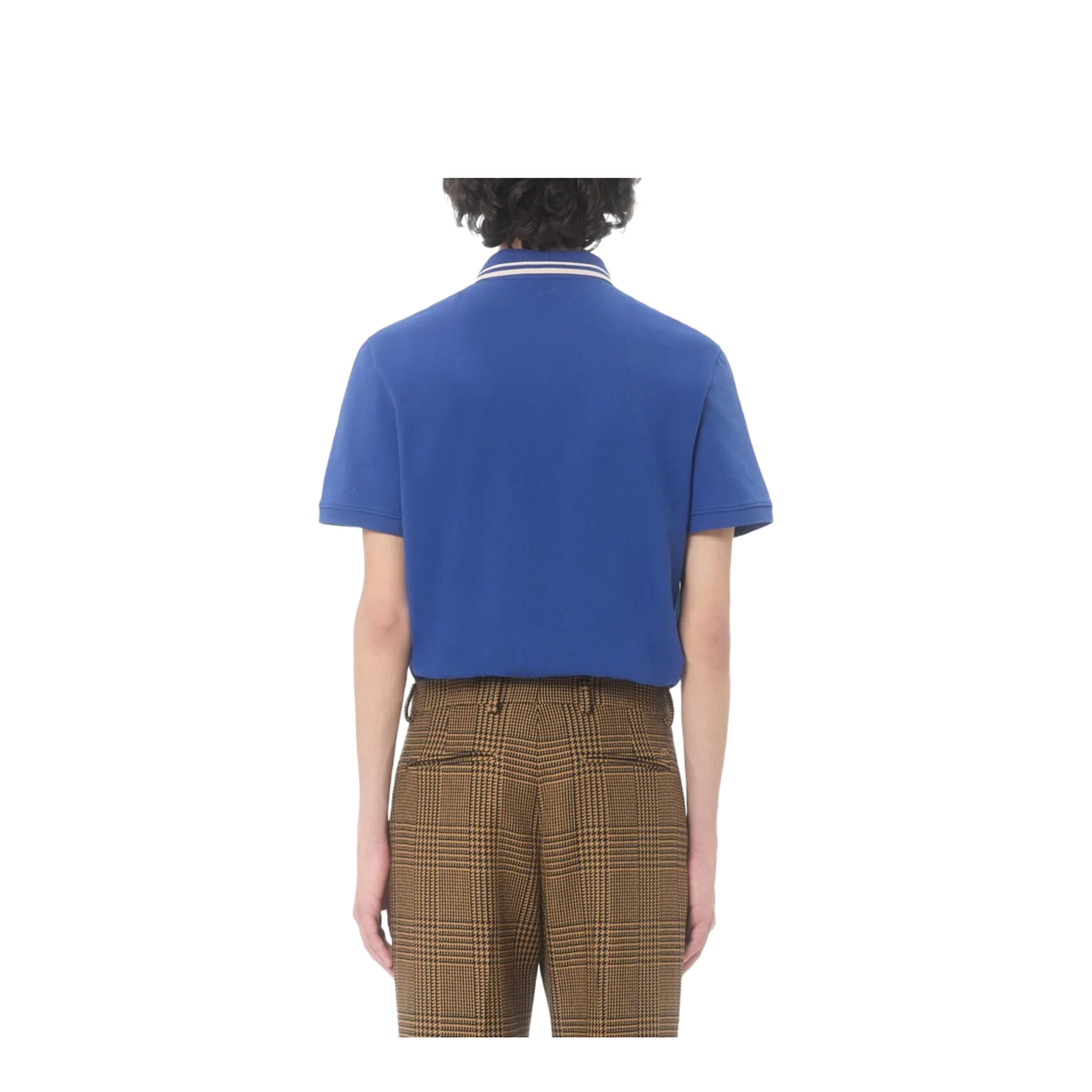 Cotton Piqué Polo Shirt with Vlogo Patch - Image 3