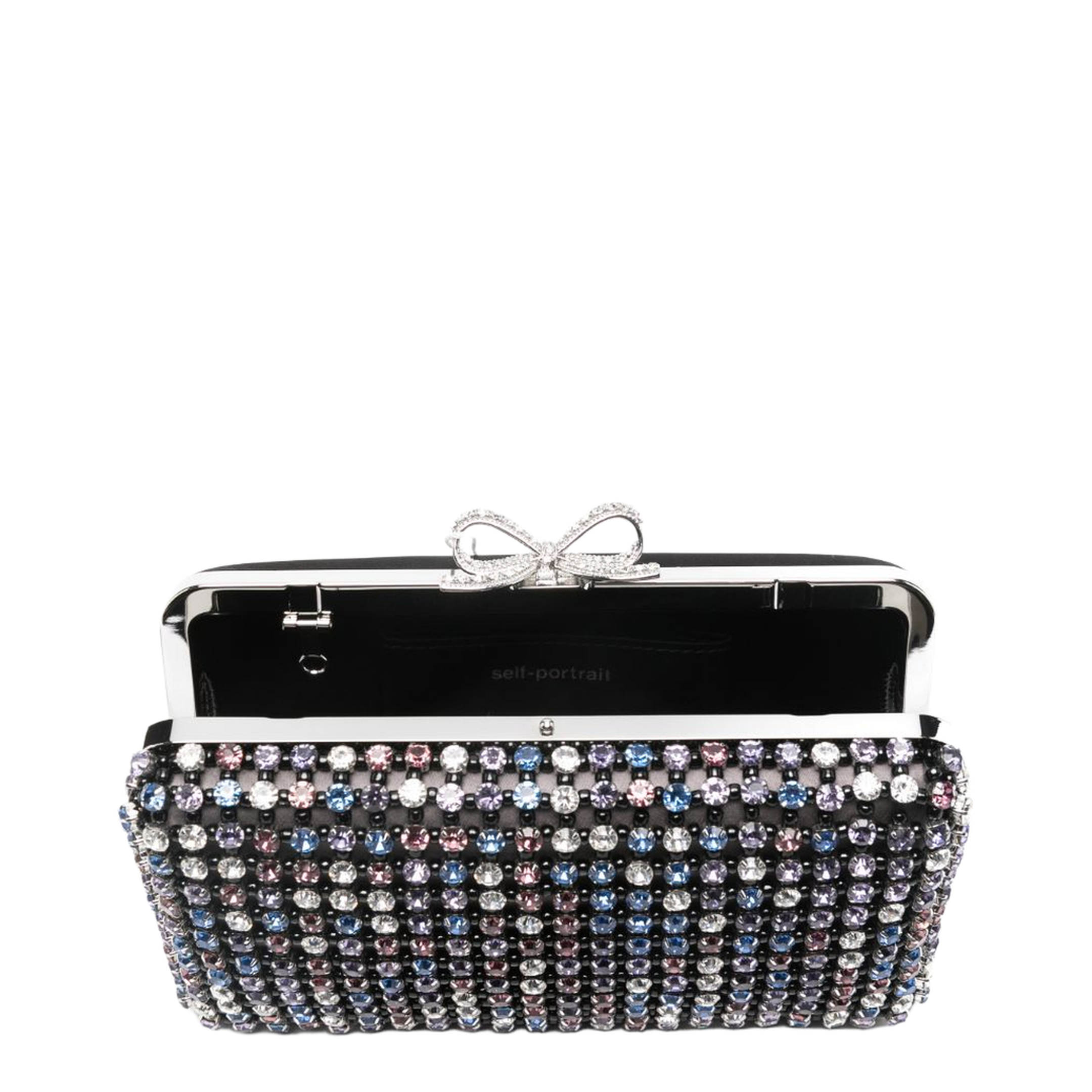Multi Crystal Chainmail Clutch - Multi - Image 3