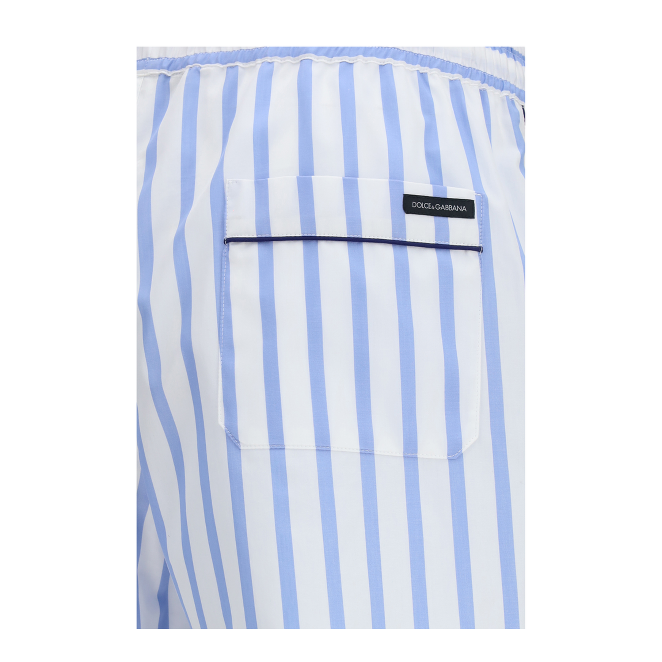Striped Poplin Bermuda Shorts - Image 3