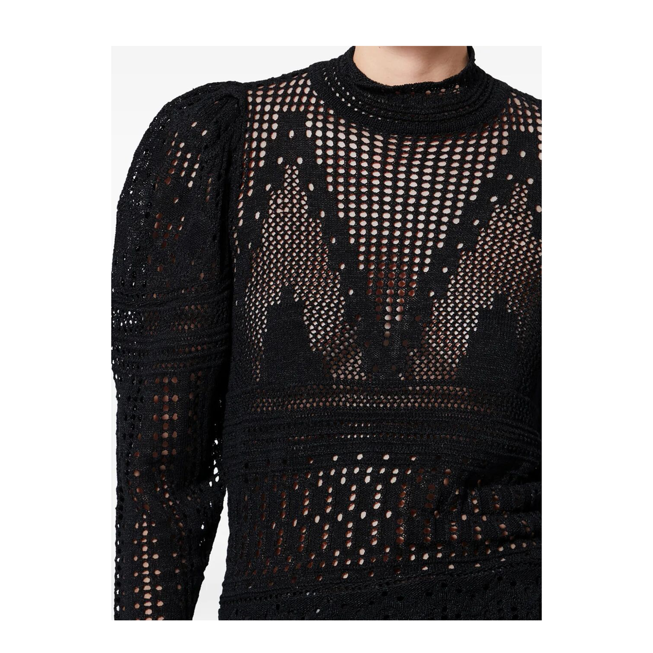 Dahara Openwork Cotton Sweater - Image 4
