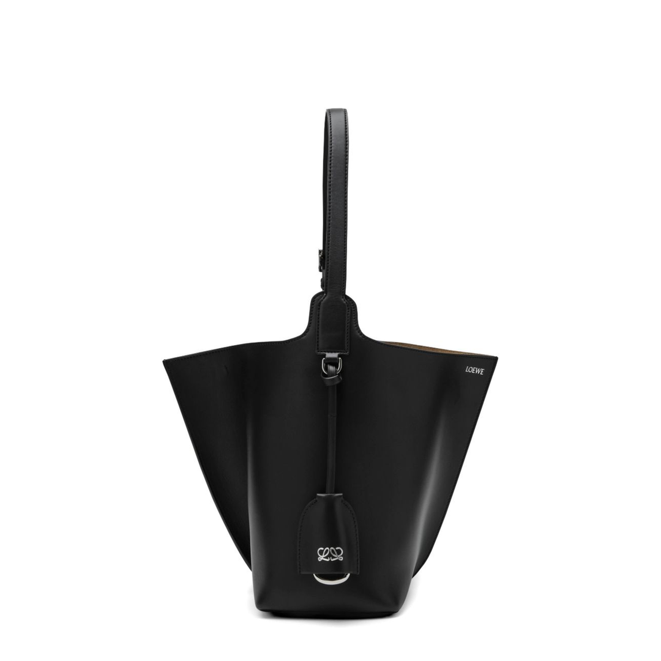 Loop Hobo Medium Calfskin Hobo - Black - Image 3