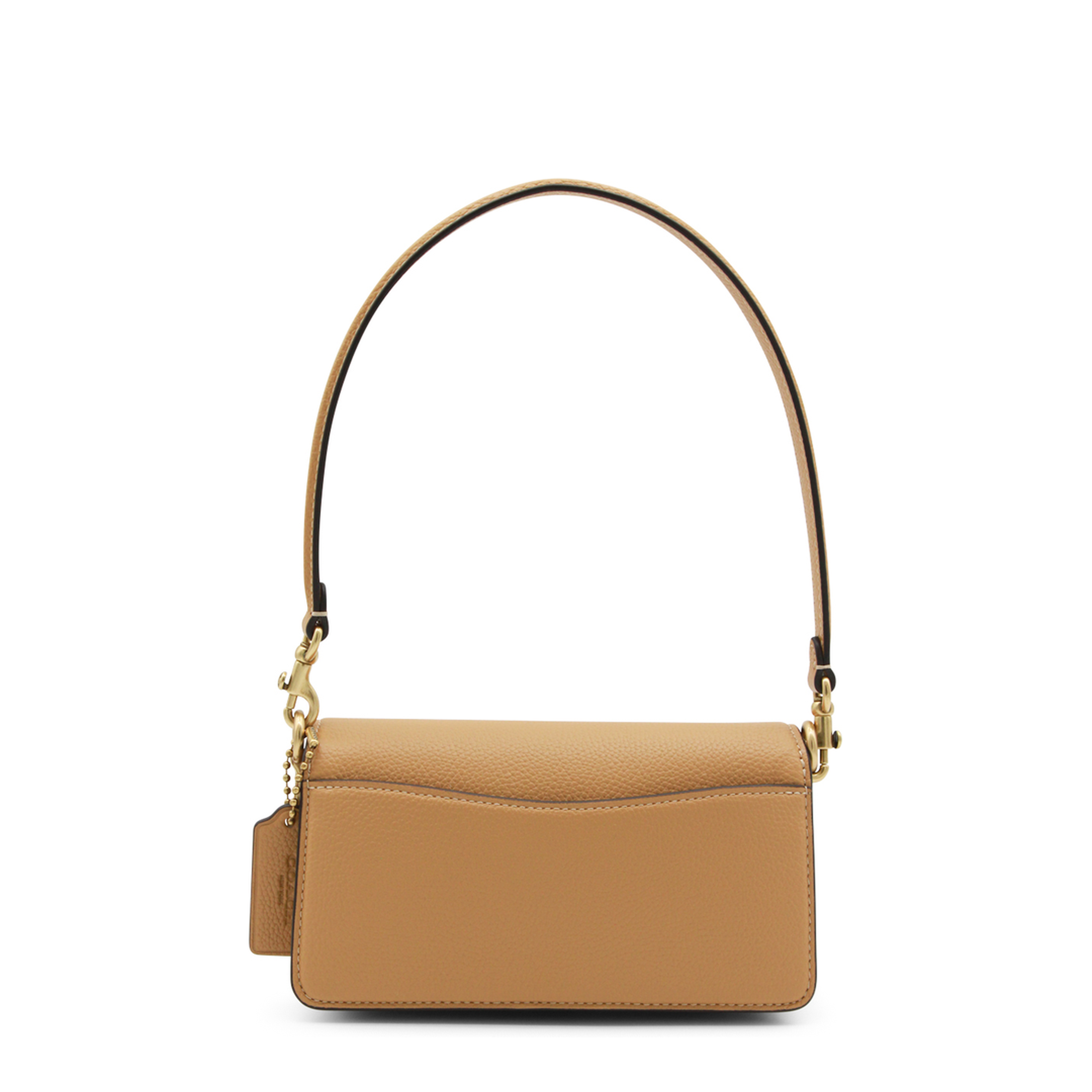 Tabby 20 Polished Pebble Leather Shoulder Bag - Biscuit - Image 5