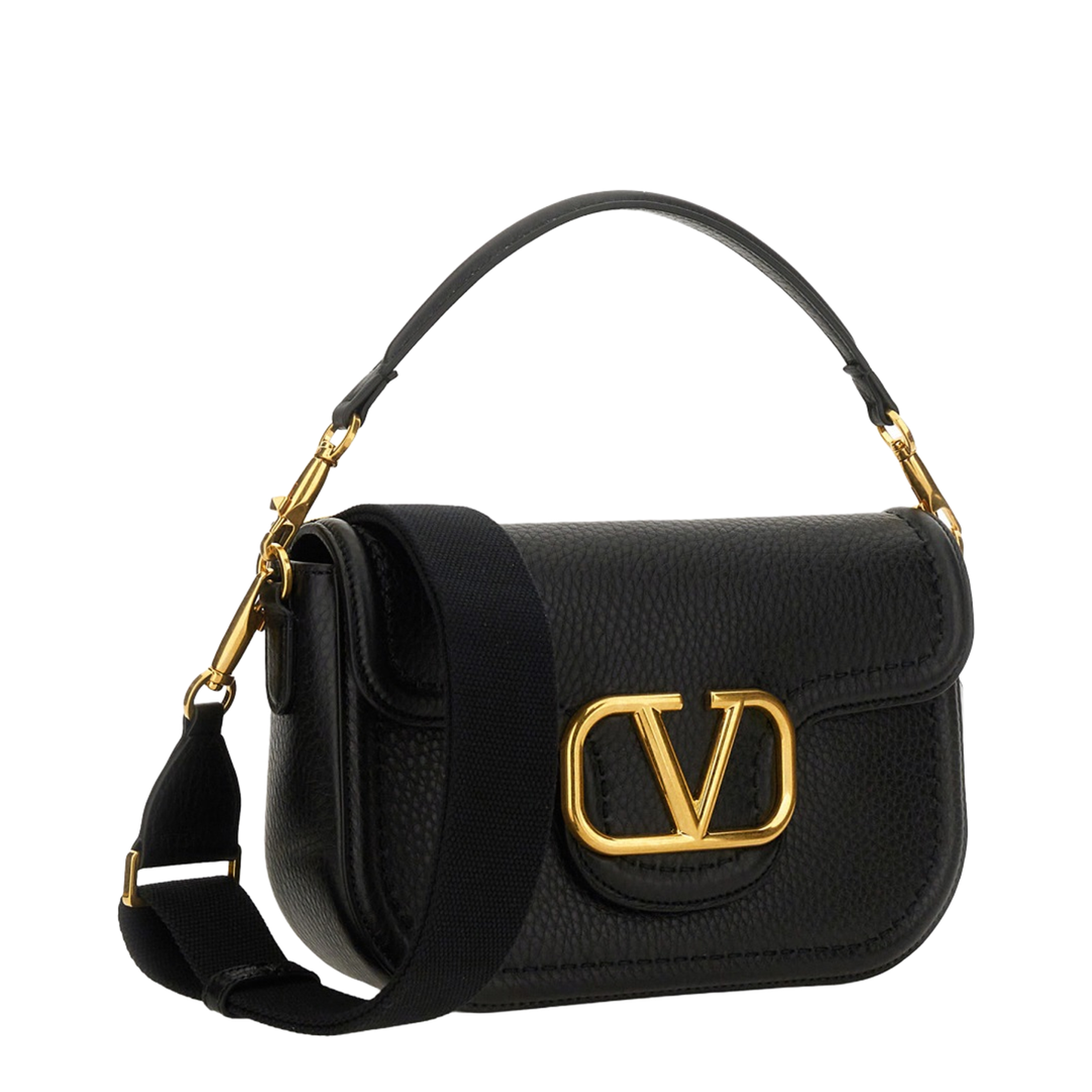 Alltime Grainy Calfskin Shoulder Bag - Black - Image 2