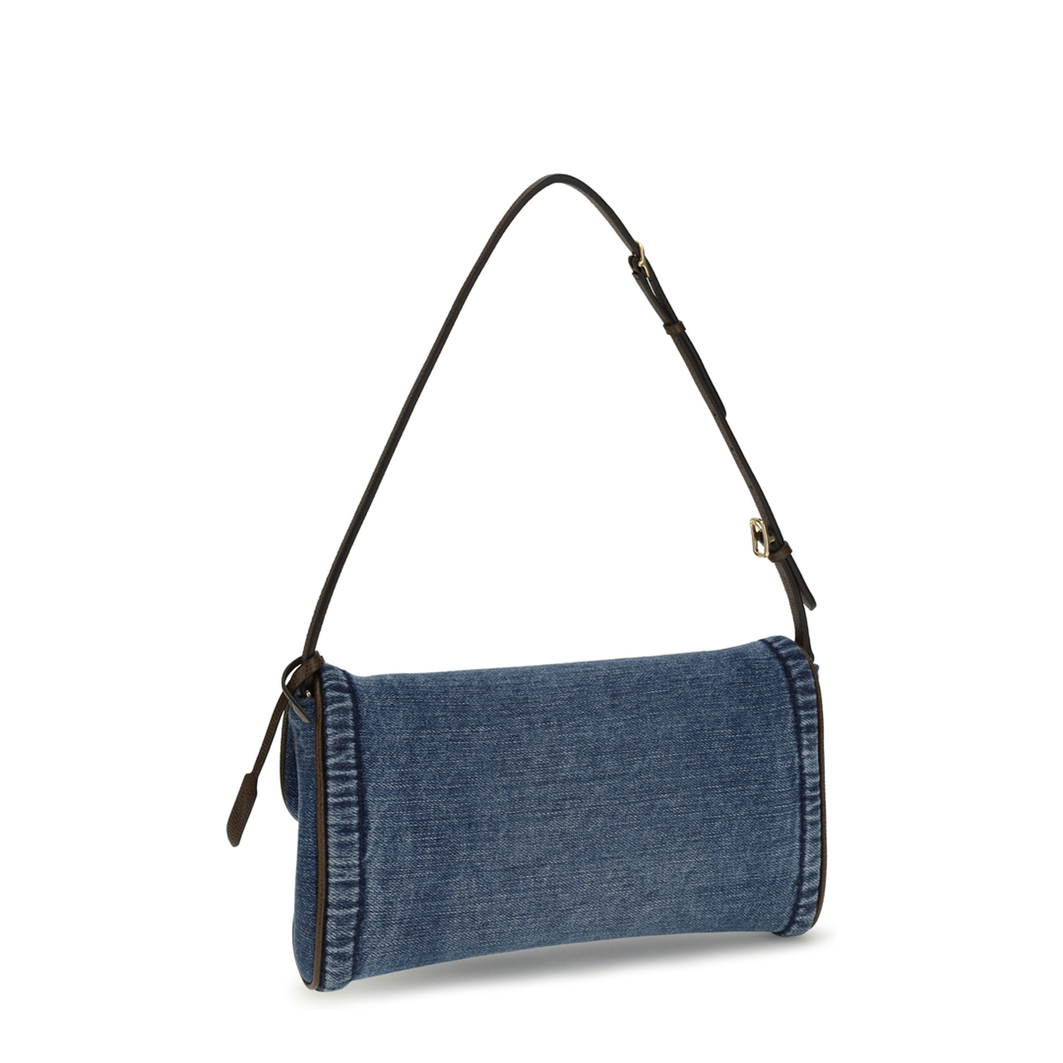 Small Shoulder Bag in Denim - Image 3