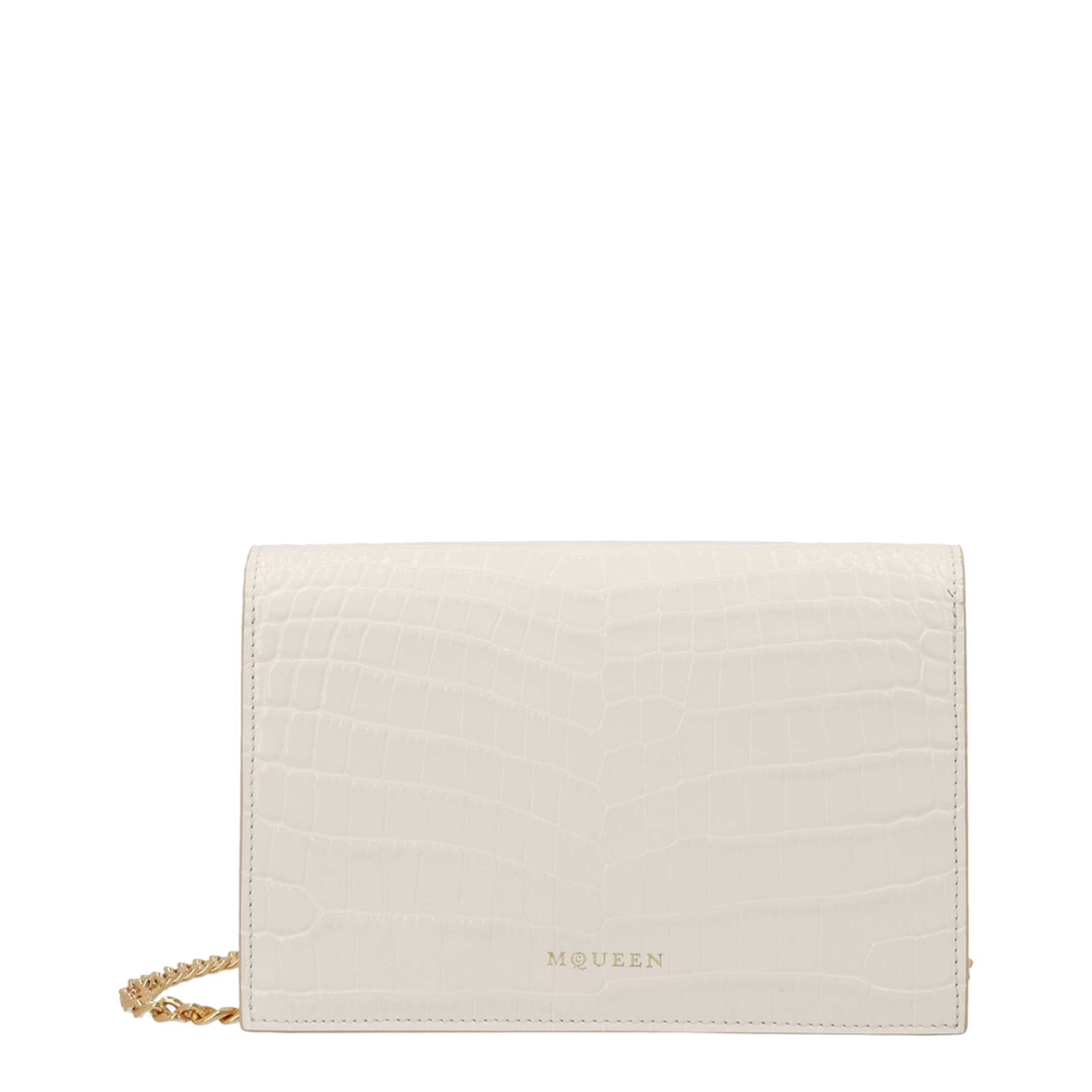 Skull Small Calf Leather Crossbody - Ivory - Image 3