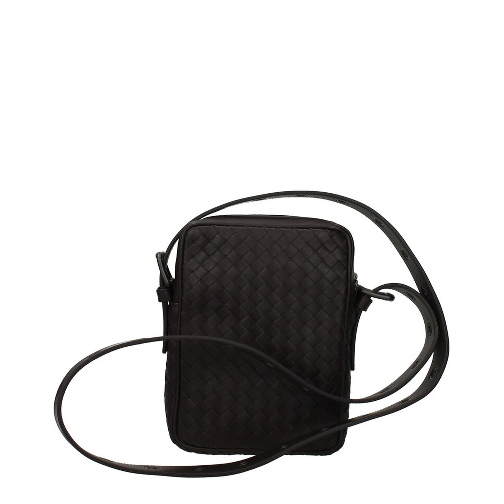 Intrecciato Leather Shoulder Bags - Black - Image 3