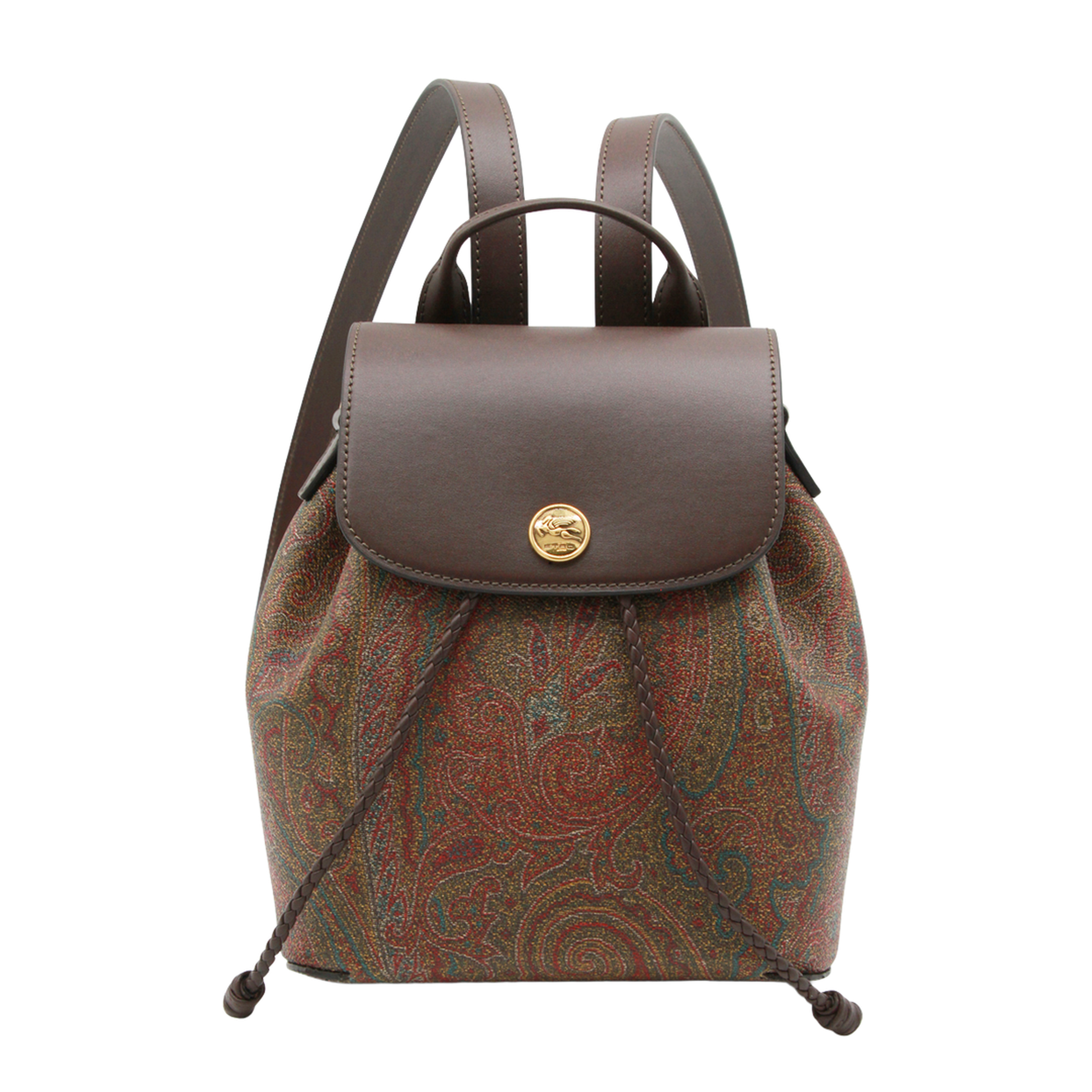 Essential S Arnica Small Jacquard Backpack - Brown - Image 1