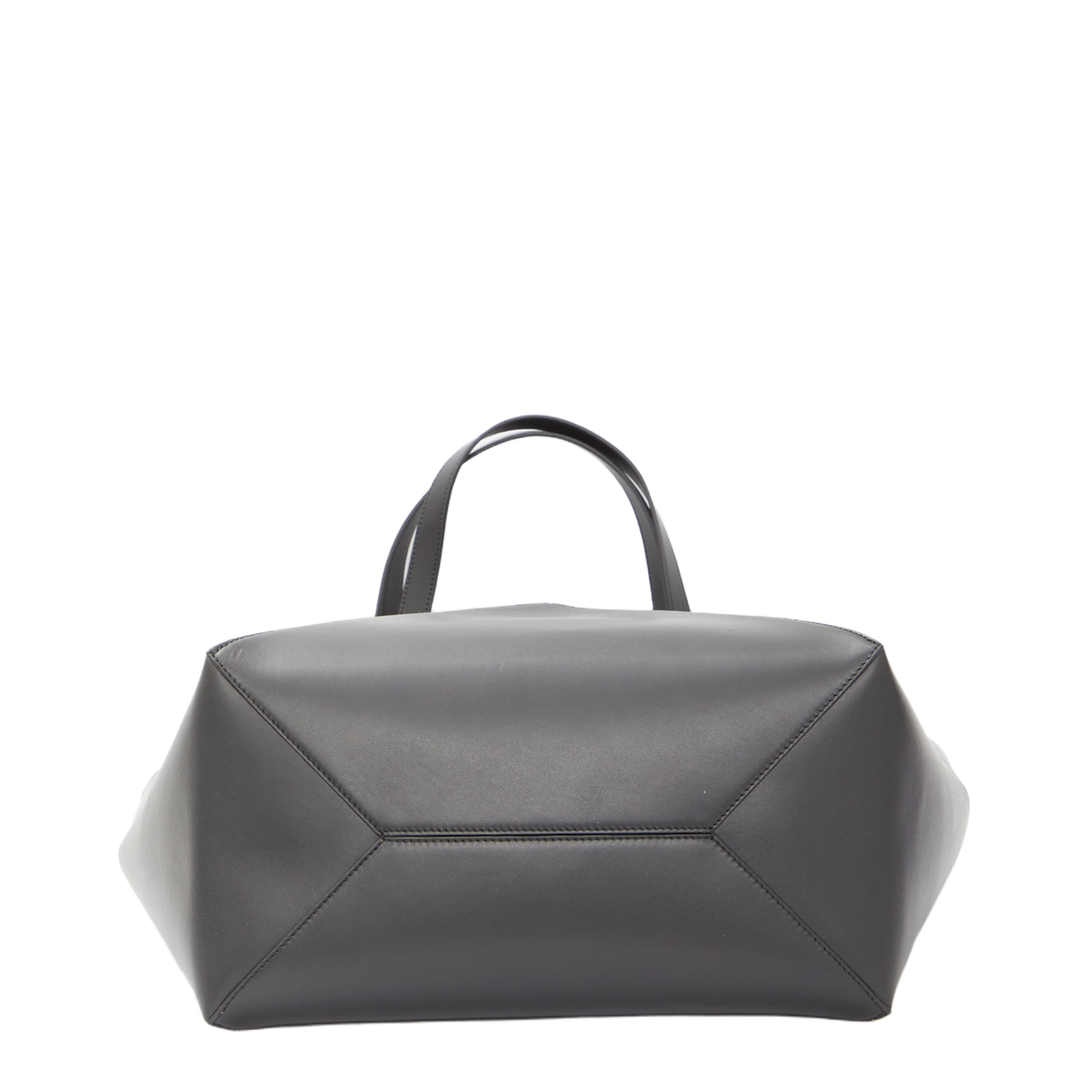 Puzzle Fold XL Leather Tote Bags - Black - Image 3