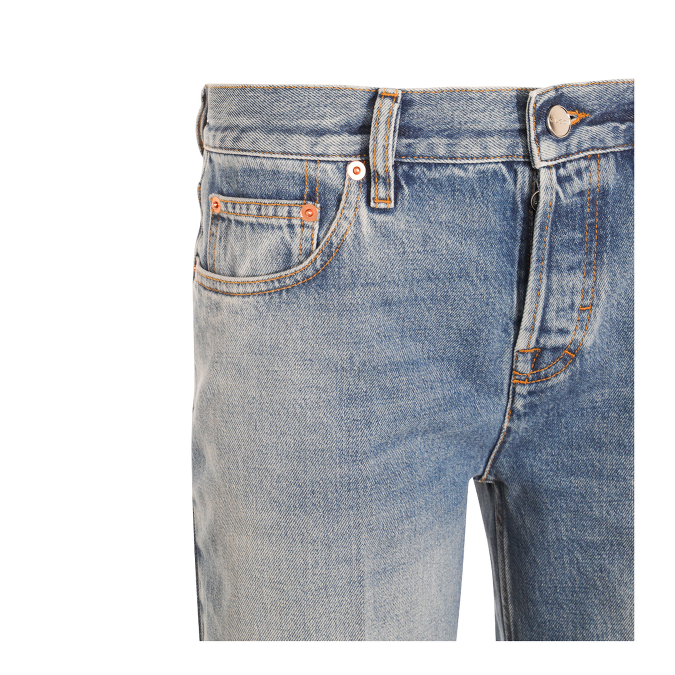 Straight Fit Denim Pants in Light Blue - Image 5