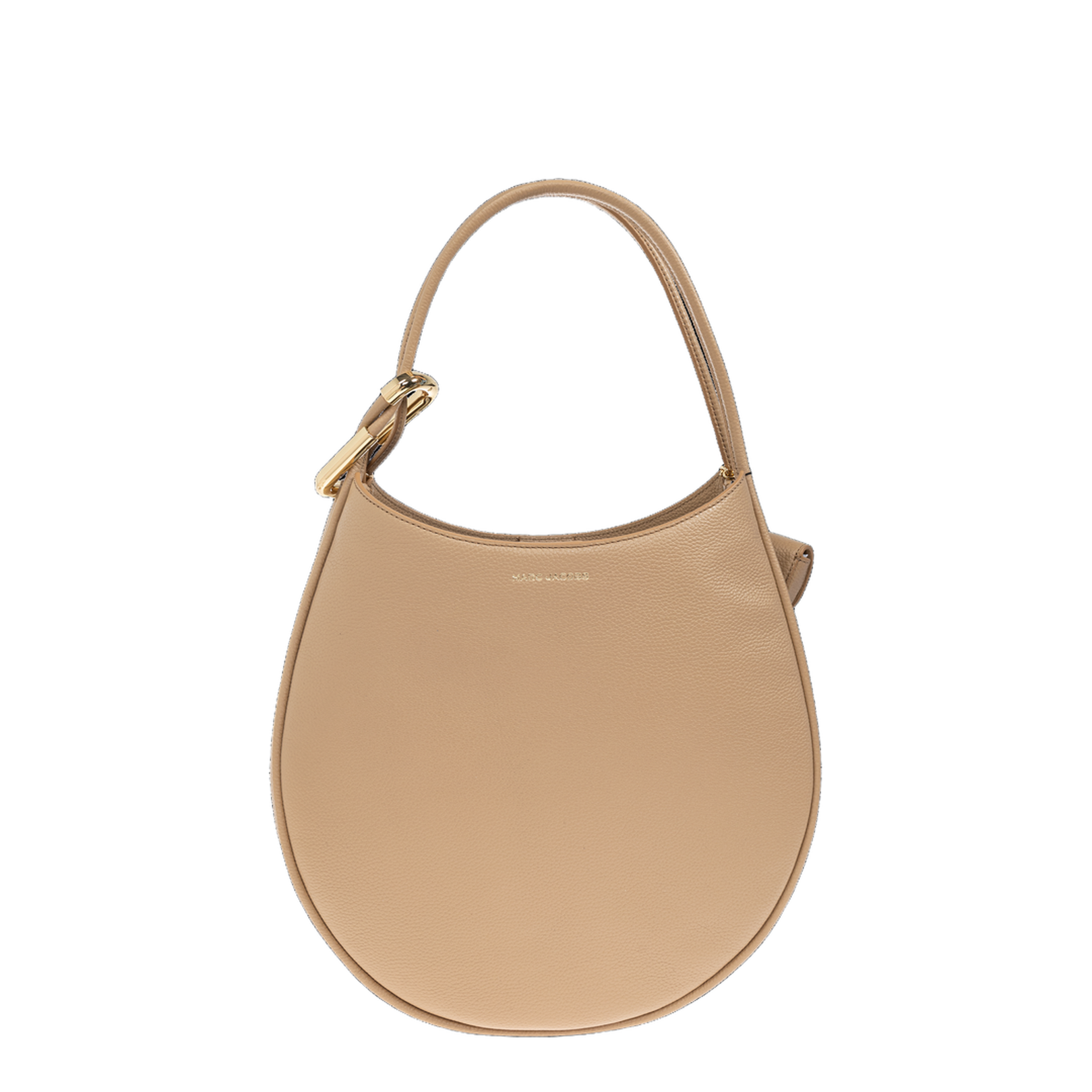The Large Dual Hobo Bag Leather Beige - Image 2