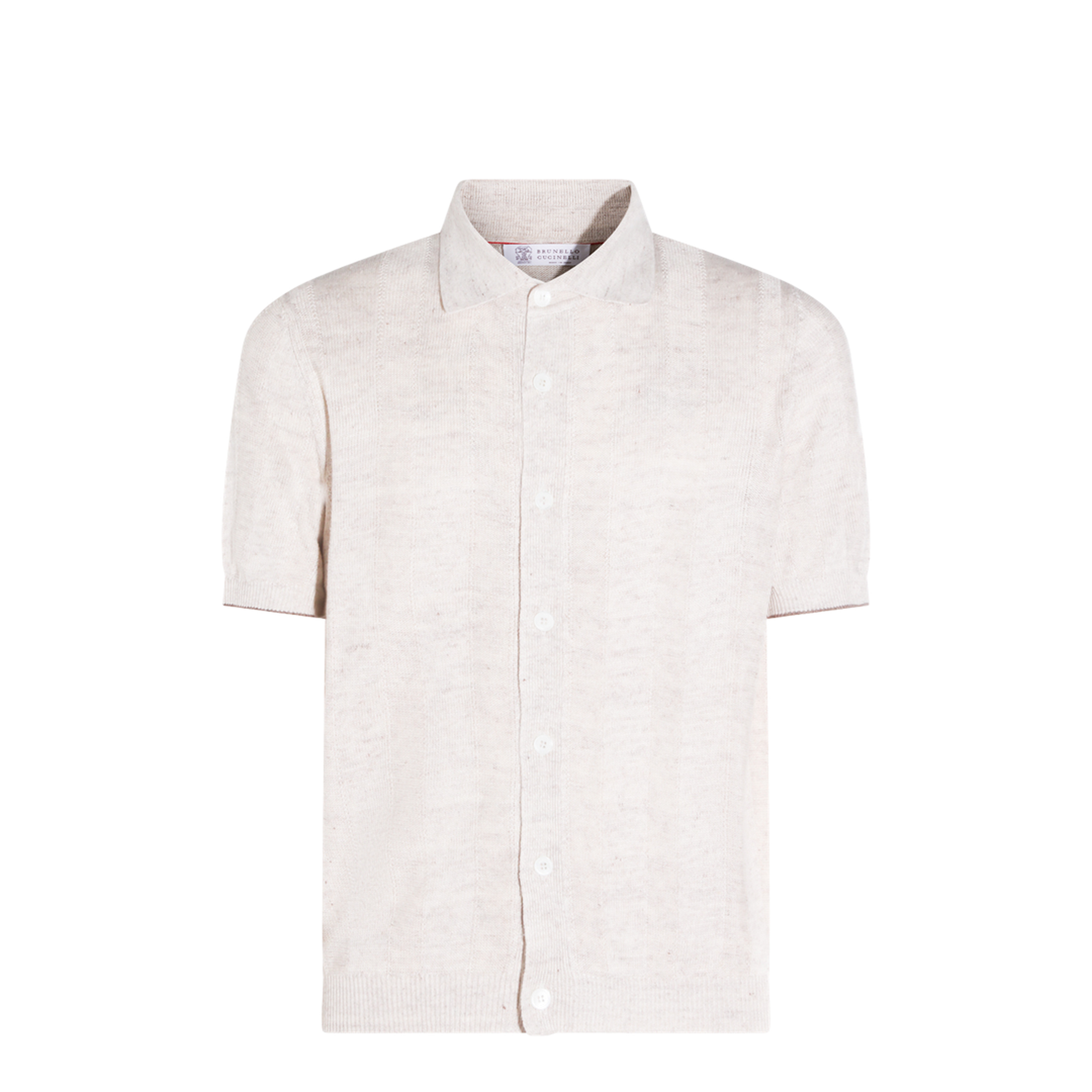 Cream Linen Blend Shirt - Image 1