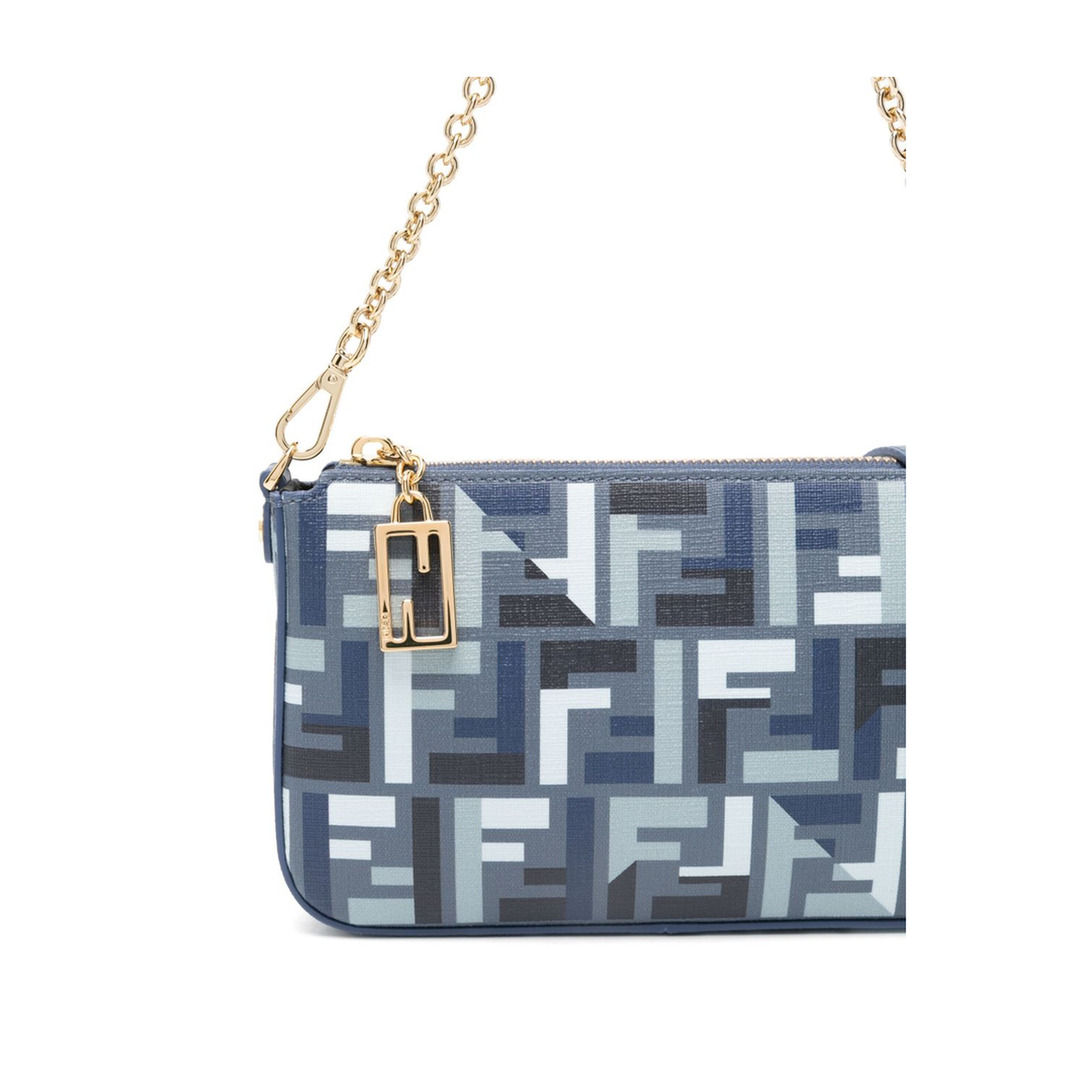 Baguette Canvas Clutch - Navy Blue - Image 2