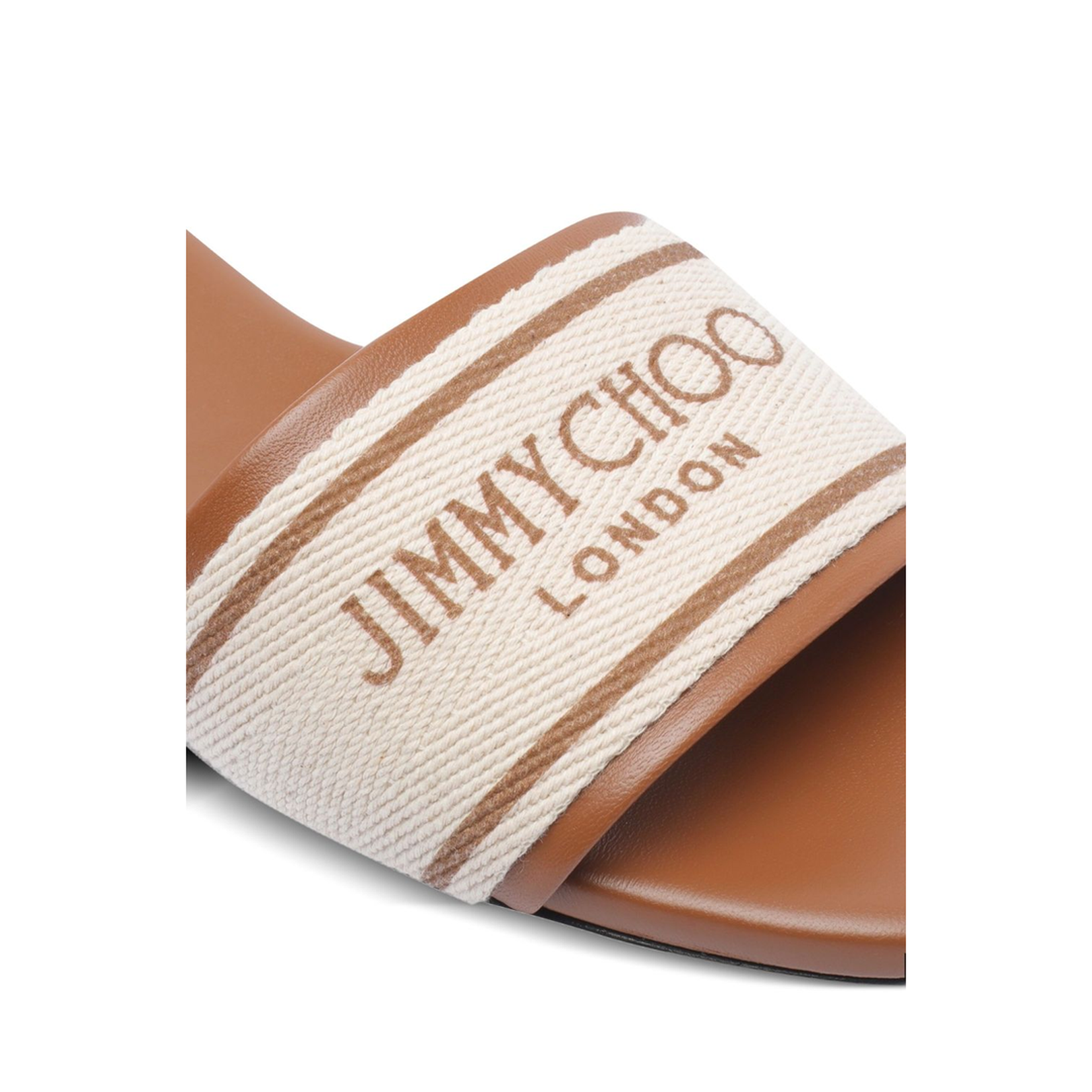 Ecru Slip-On Style Square Open Toe Sandal - Image 4