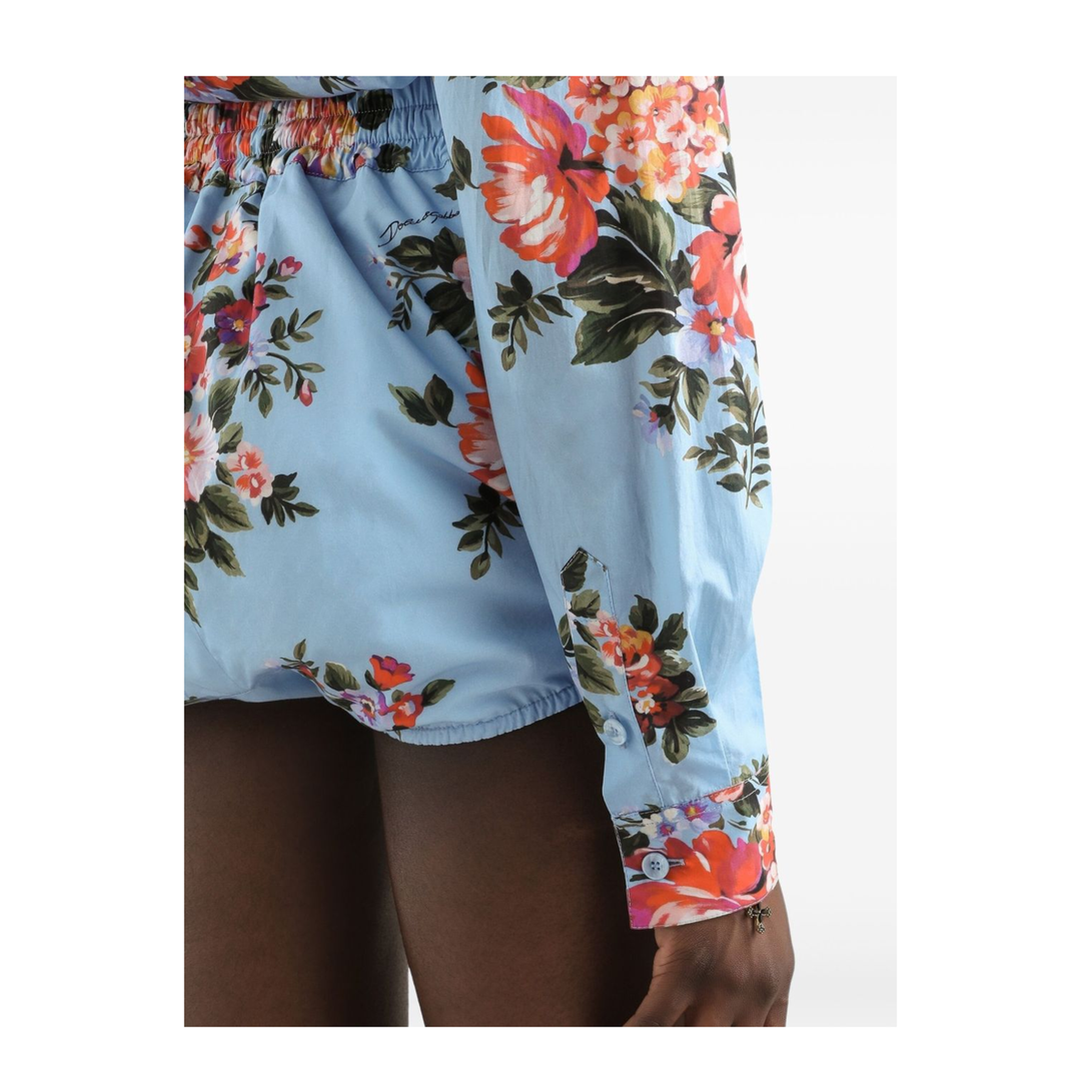 Floral bouquet-print cotton shirt - Image 5