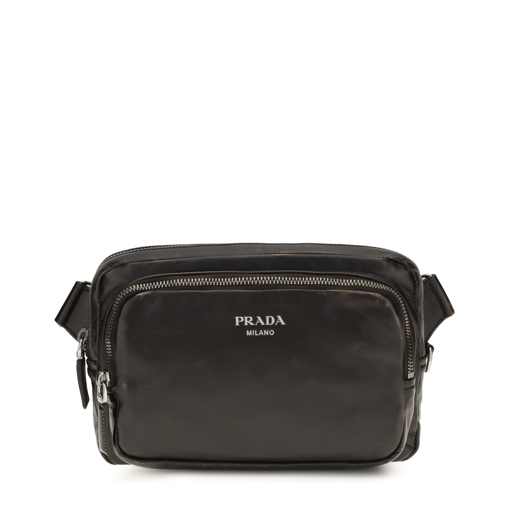 Lambskin Shoulder Bag - Dark Brown - Image 1