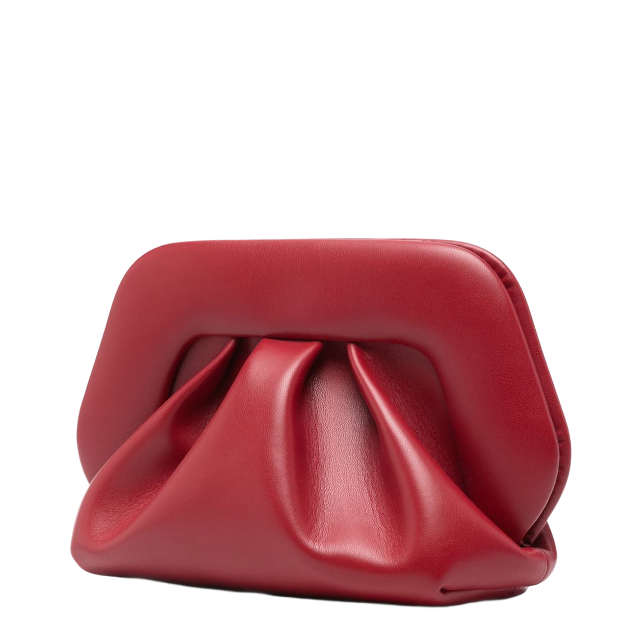 Bios Small Vegan Leather Clutch - Red - Image 5