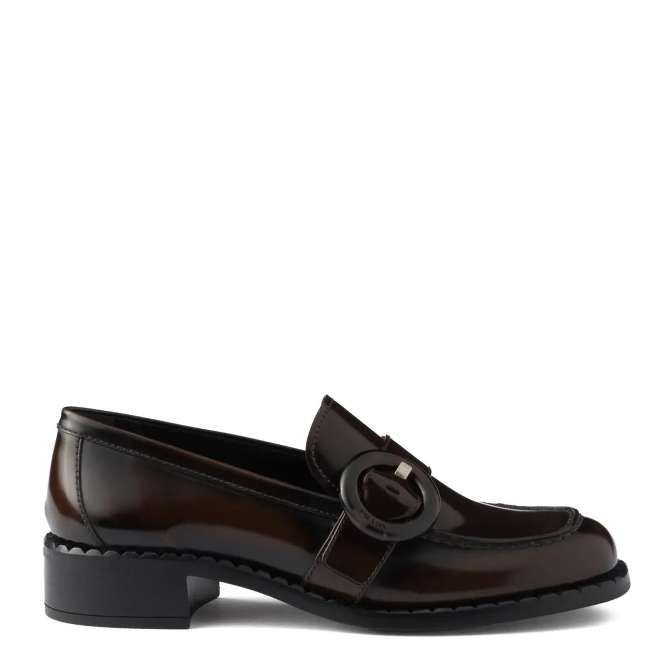 Brushed Fumé Leather Loafers - Image 1