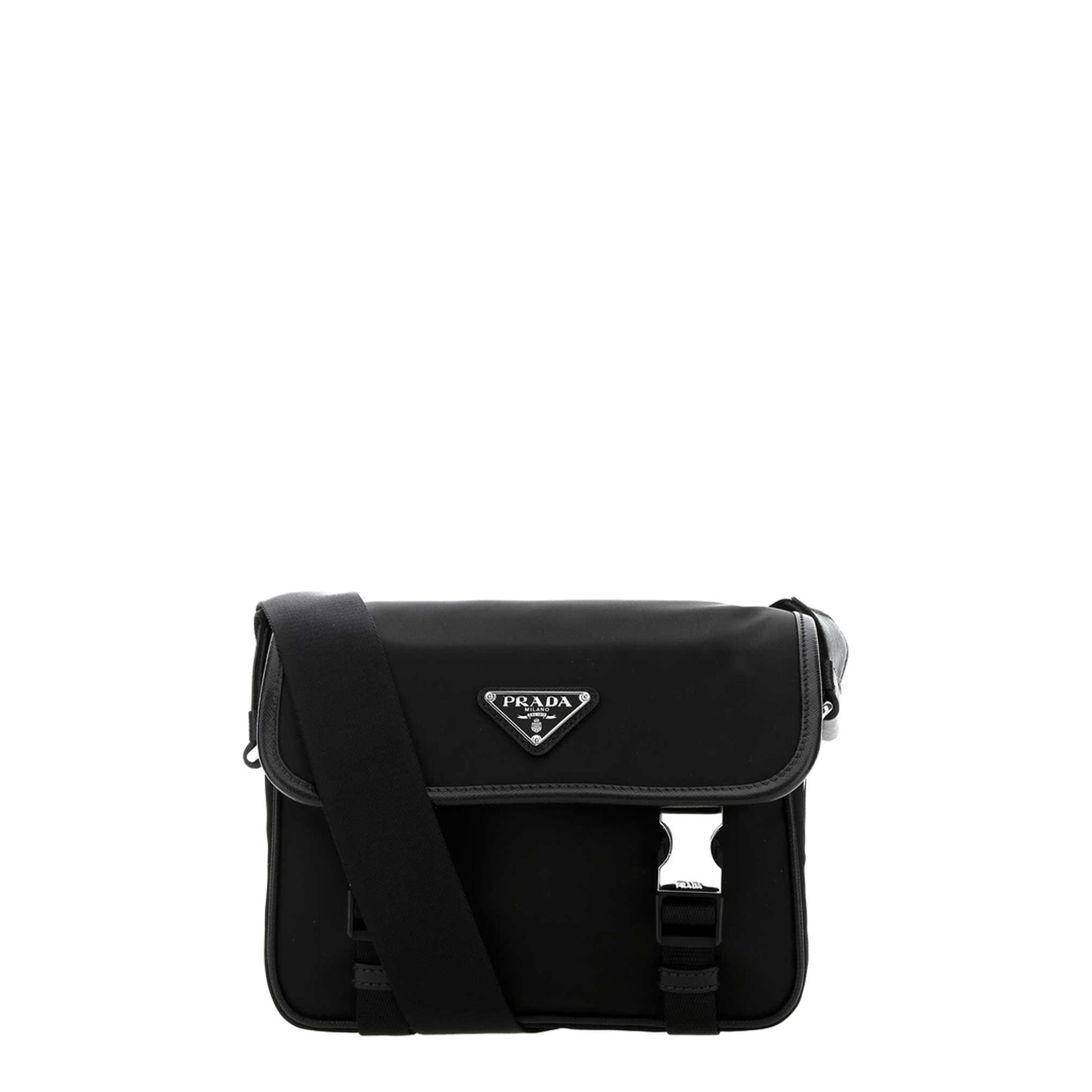 Black Re-Nylon Crossbody Bag - Image 1
