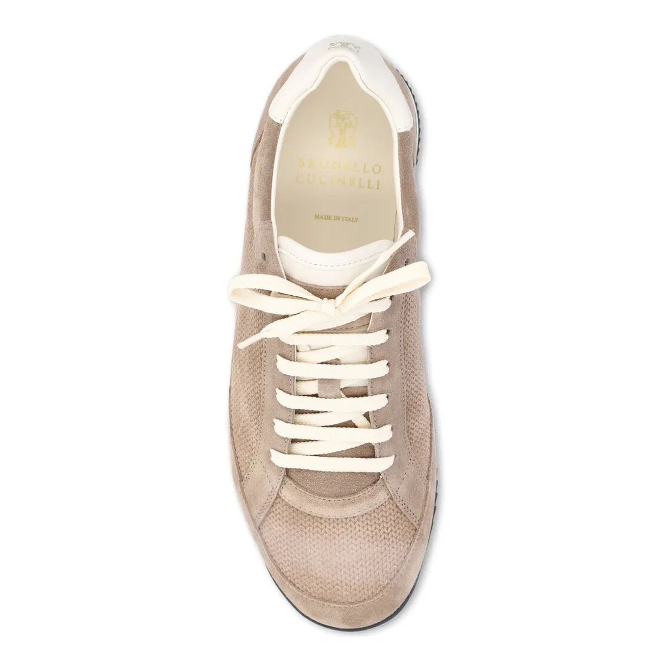 Suede Sneakers with Leather Inserts - Image 4