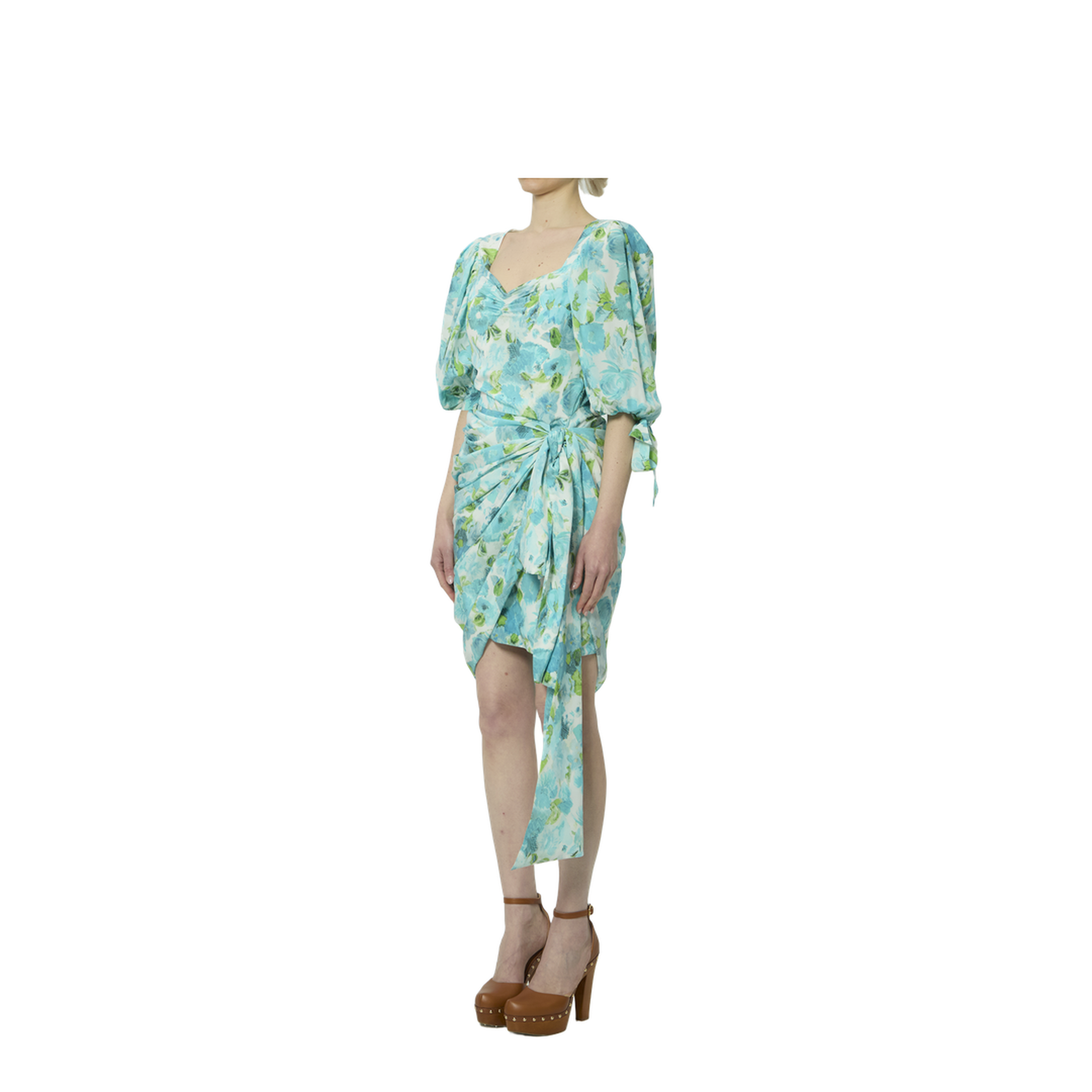 Printed Silk Midi Dress - Image 2
