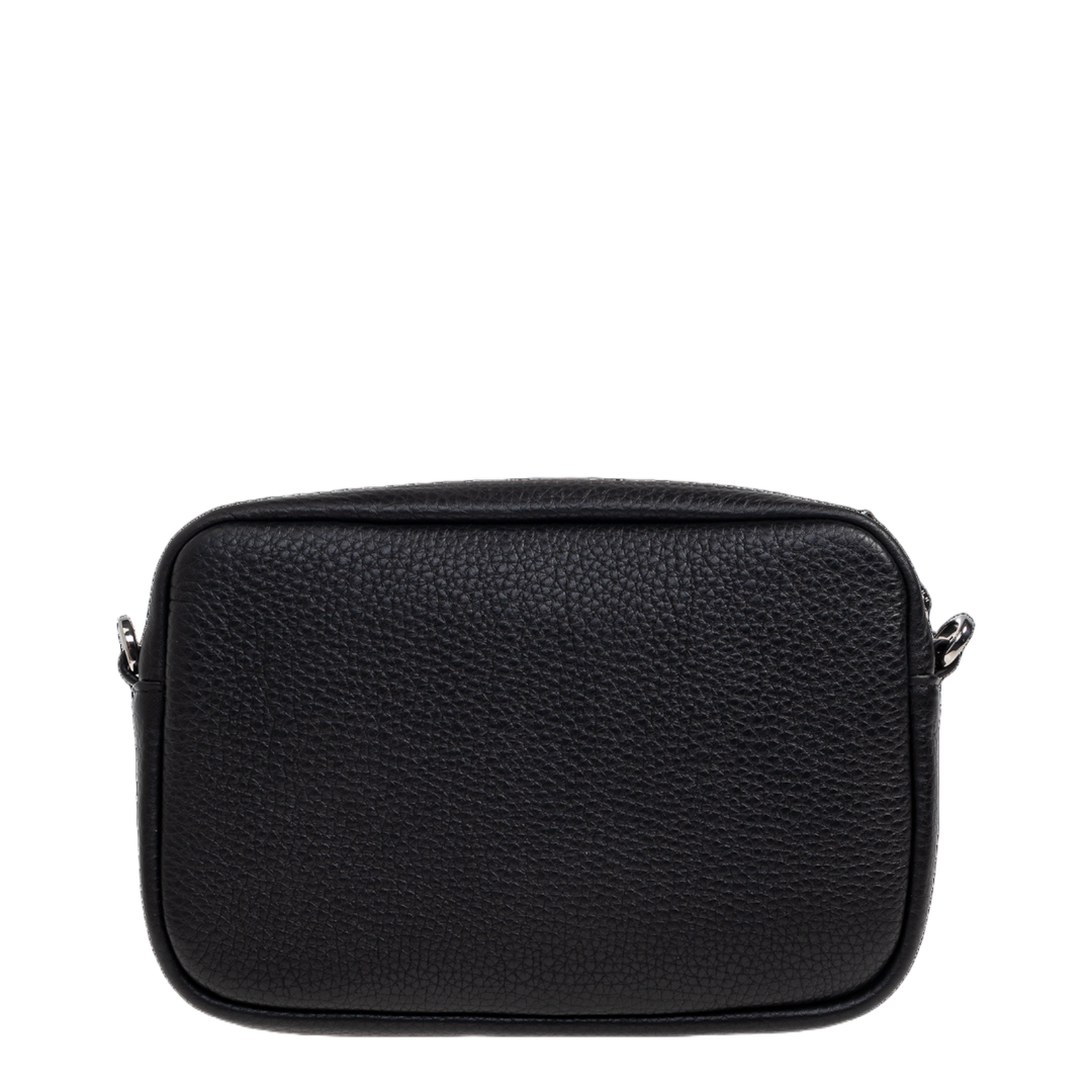 Pebble Small Calskin Messenger Bag - Black - Image 3