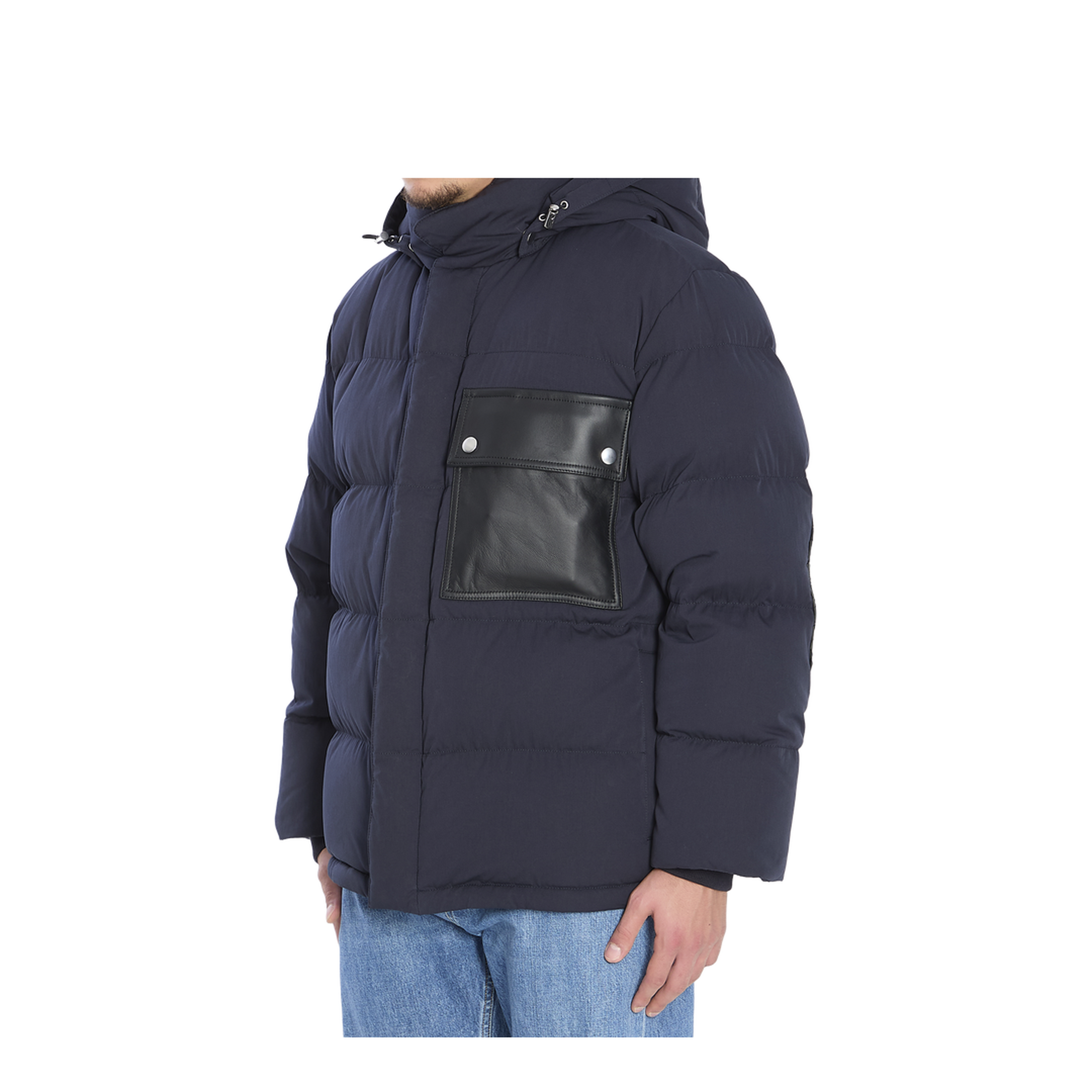 Tech Cotton Puffer Jacket In Midnight Blue - Image 2