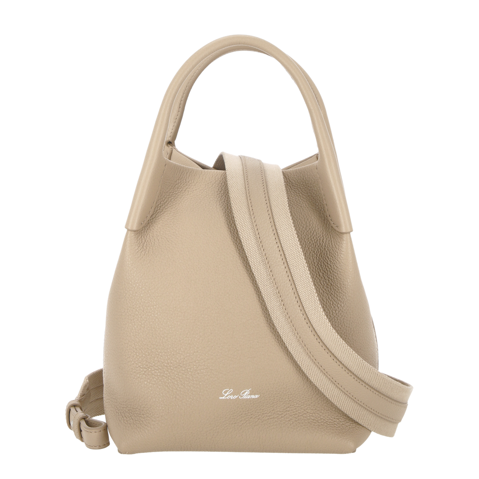 Micro Bale Leather Bucket Bag - Image 1