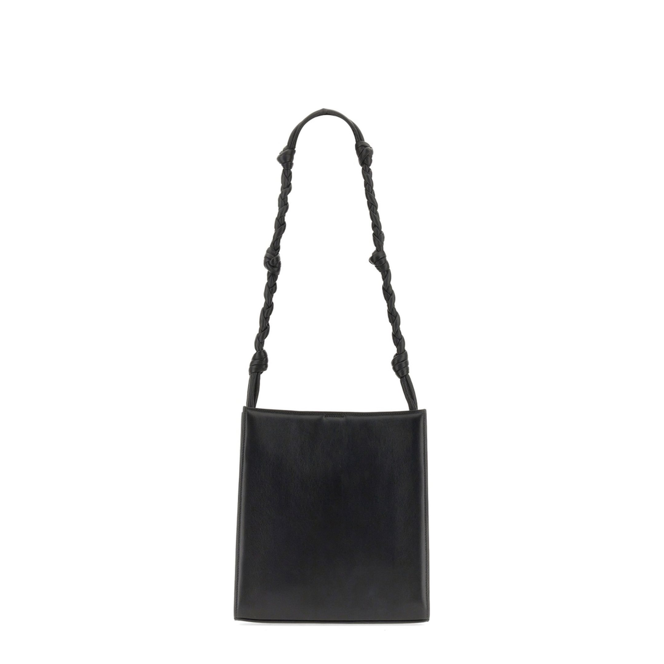 Medium Leather Shoulder Bag - Black - Image 2