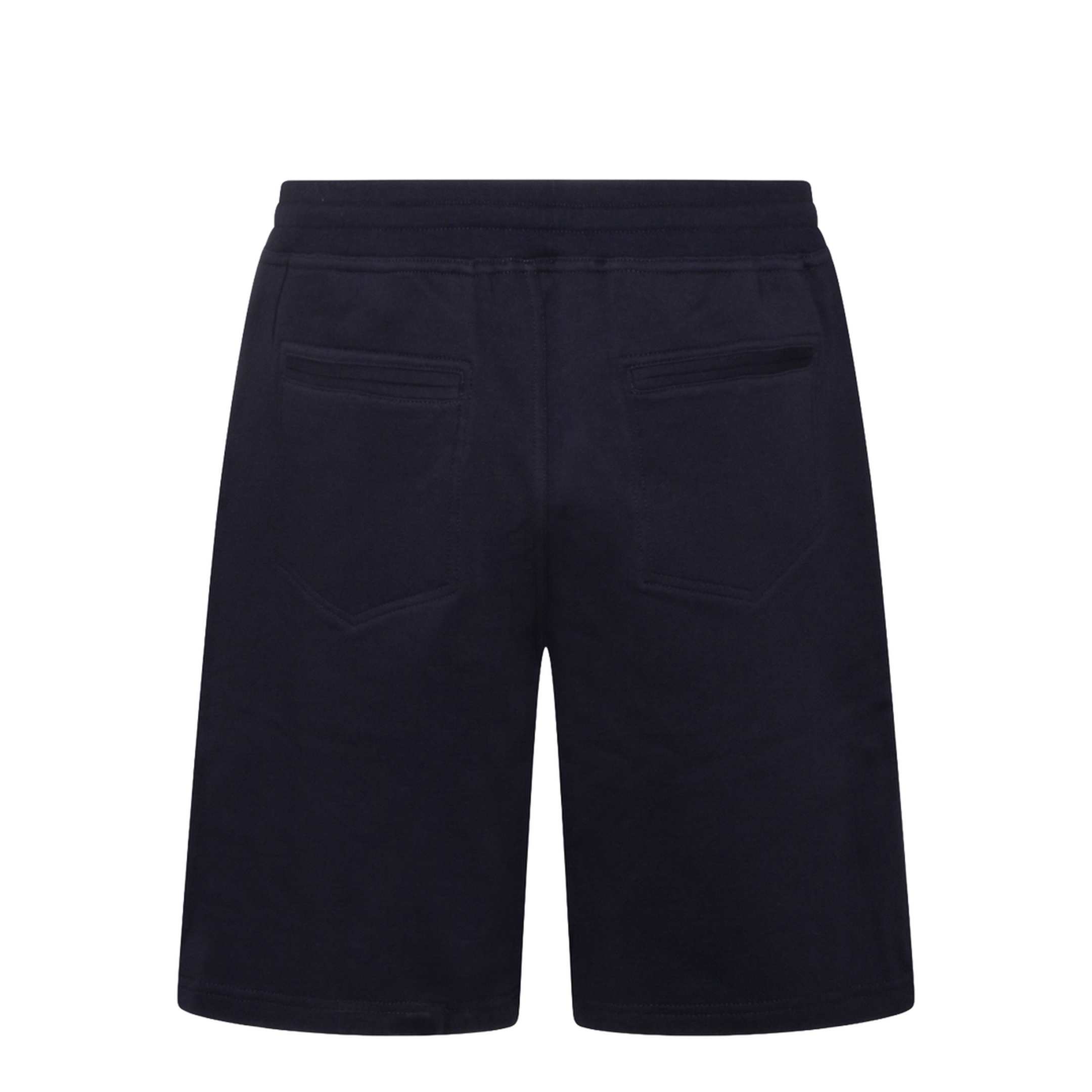 Techno Cotton Fleece Bermuda Shorts Black - Image 3