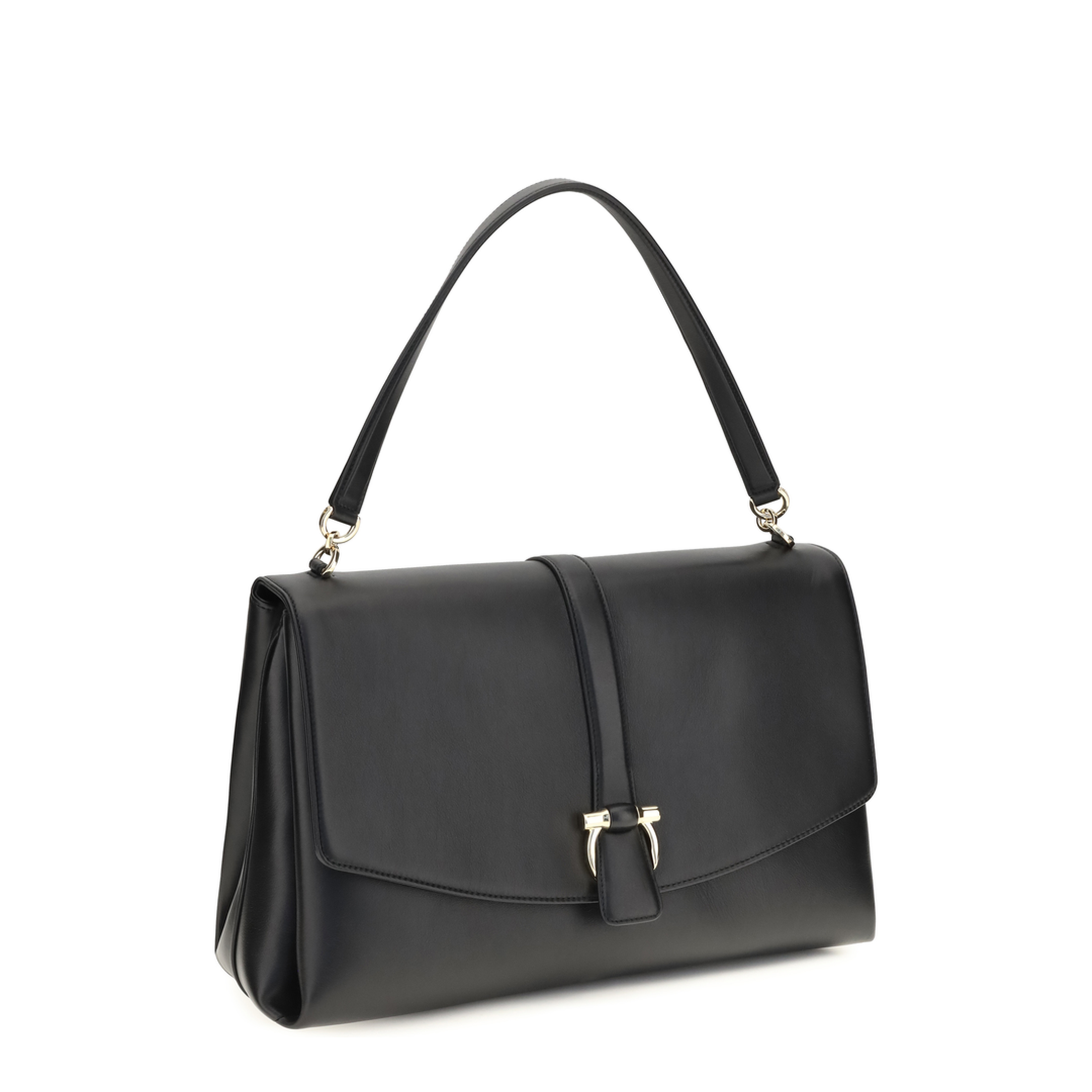 Large Calfskin Shoulder Bag - Black - Image 2