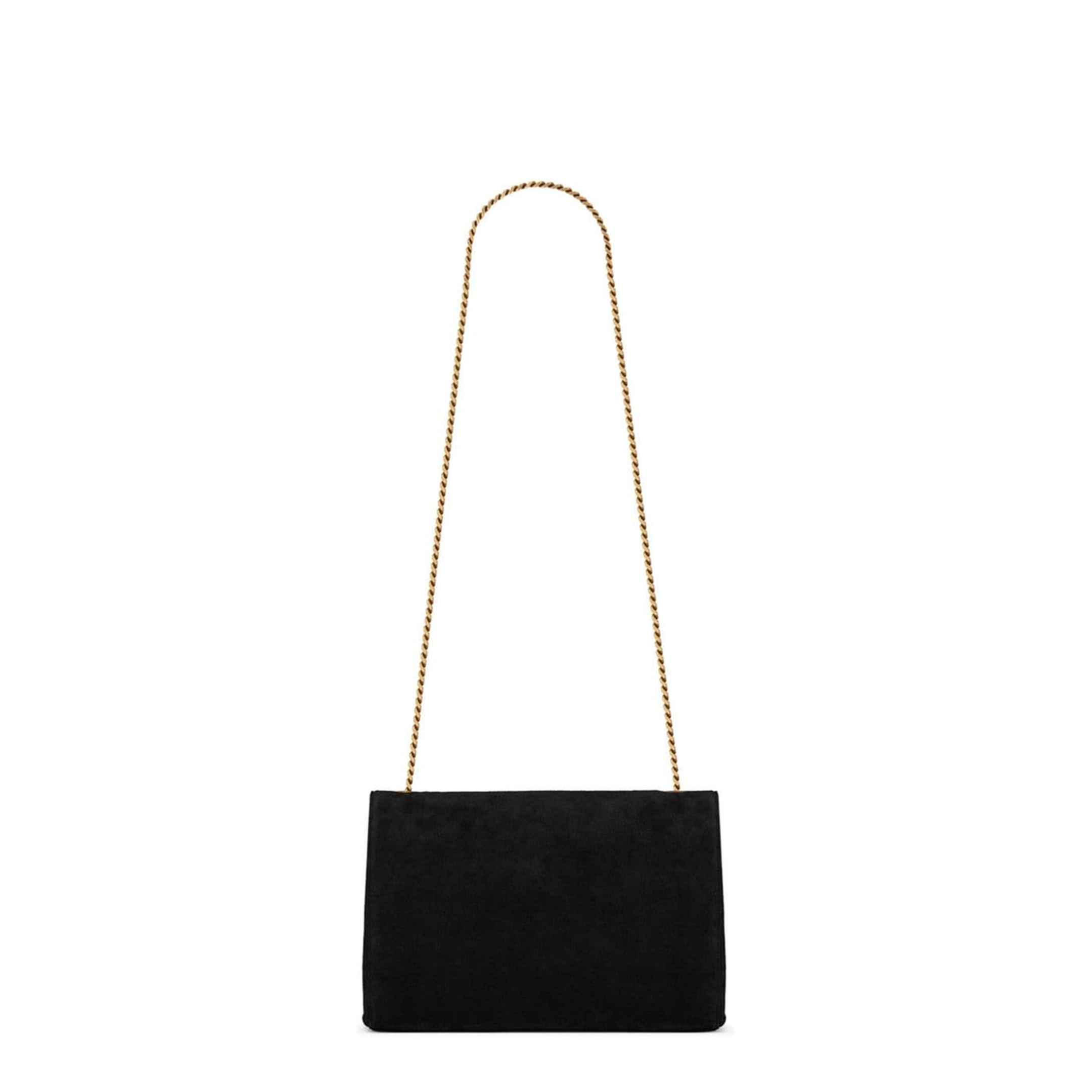 Kate Medium Suede Shoulder Bags - Black - Image 5