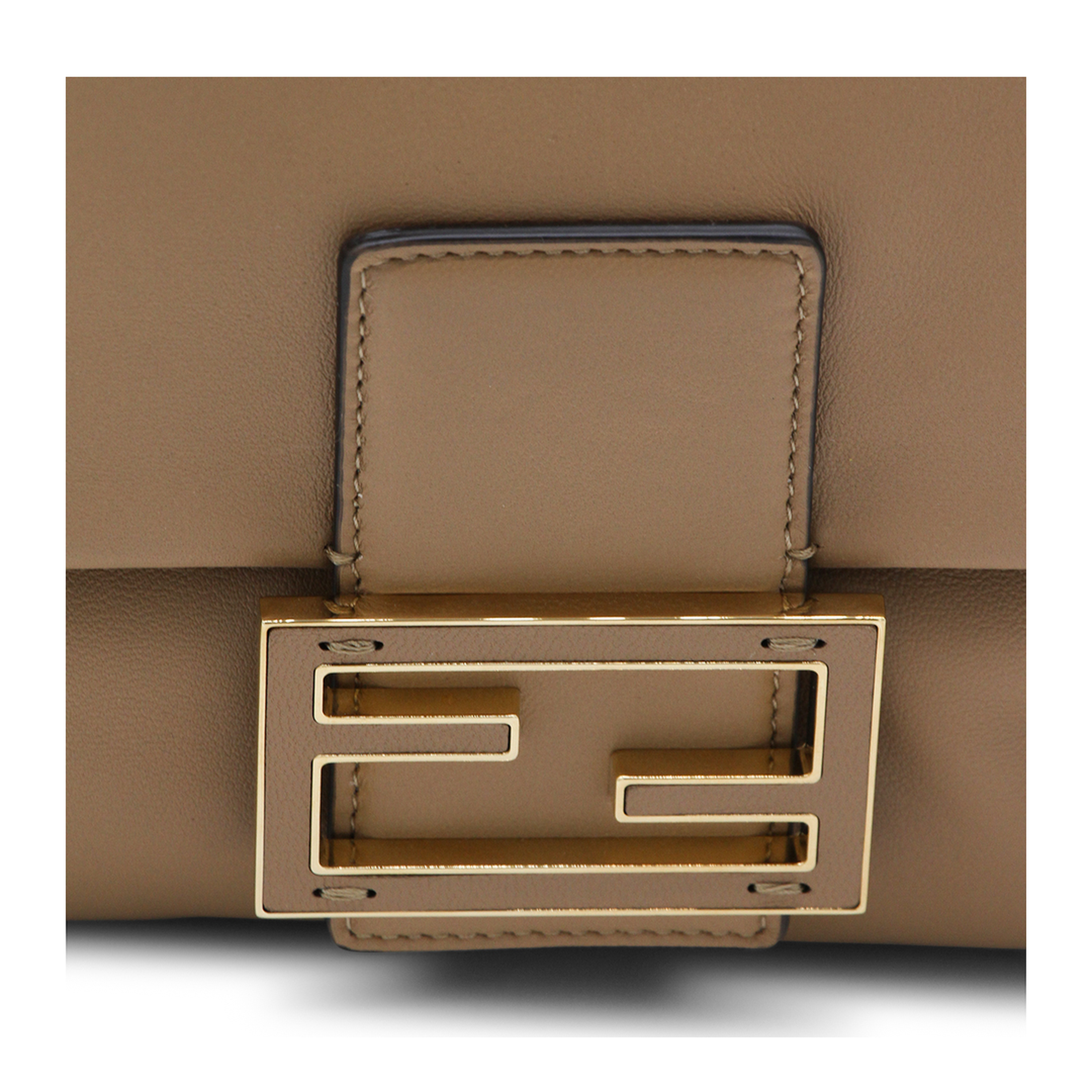 Baguette Large Leather Top Handle Bags - Brown - Image 7