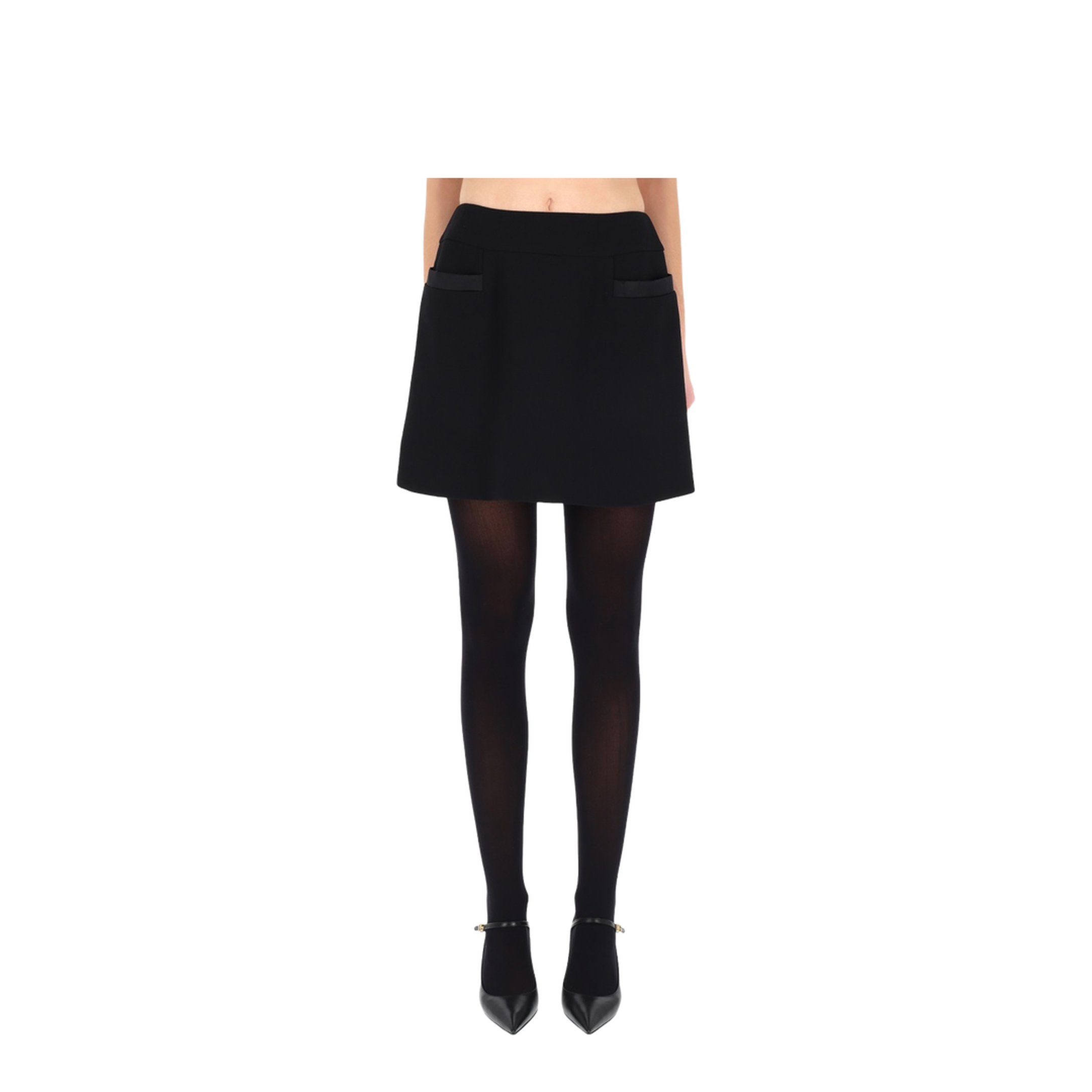 Double Crepe Basque Skirt - Image 5