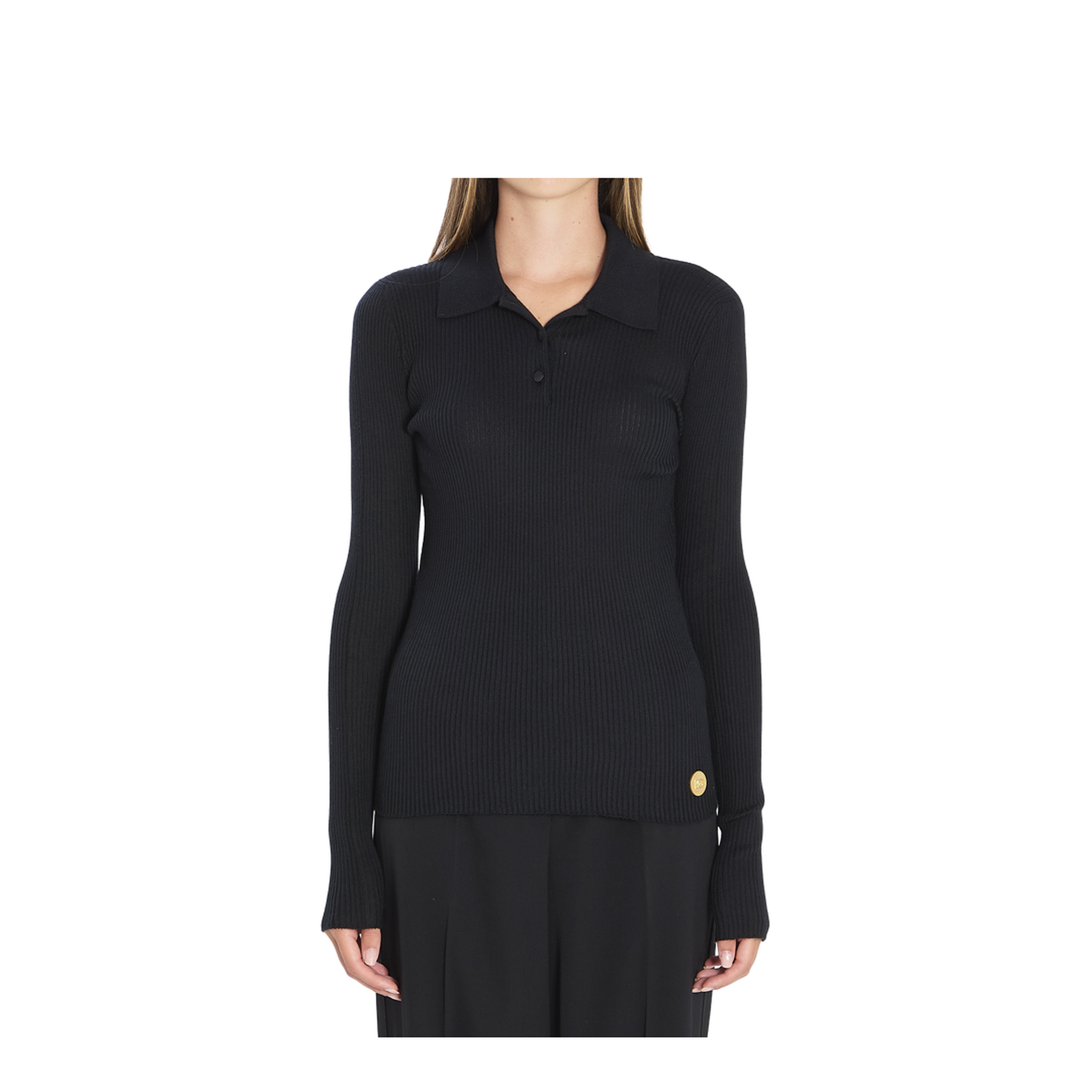 Long-sleeve polo shirt - Image 1